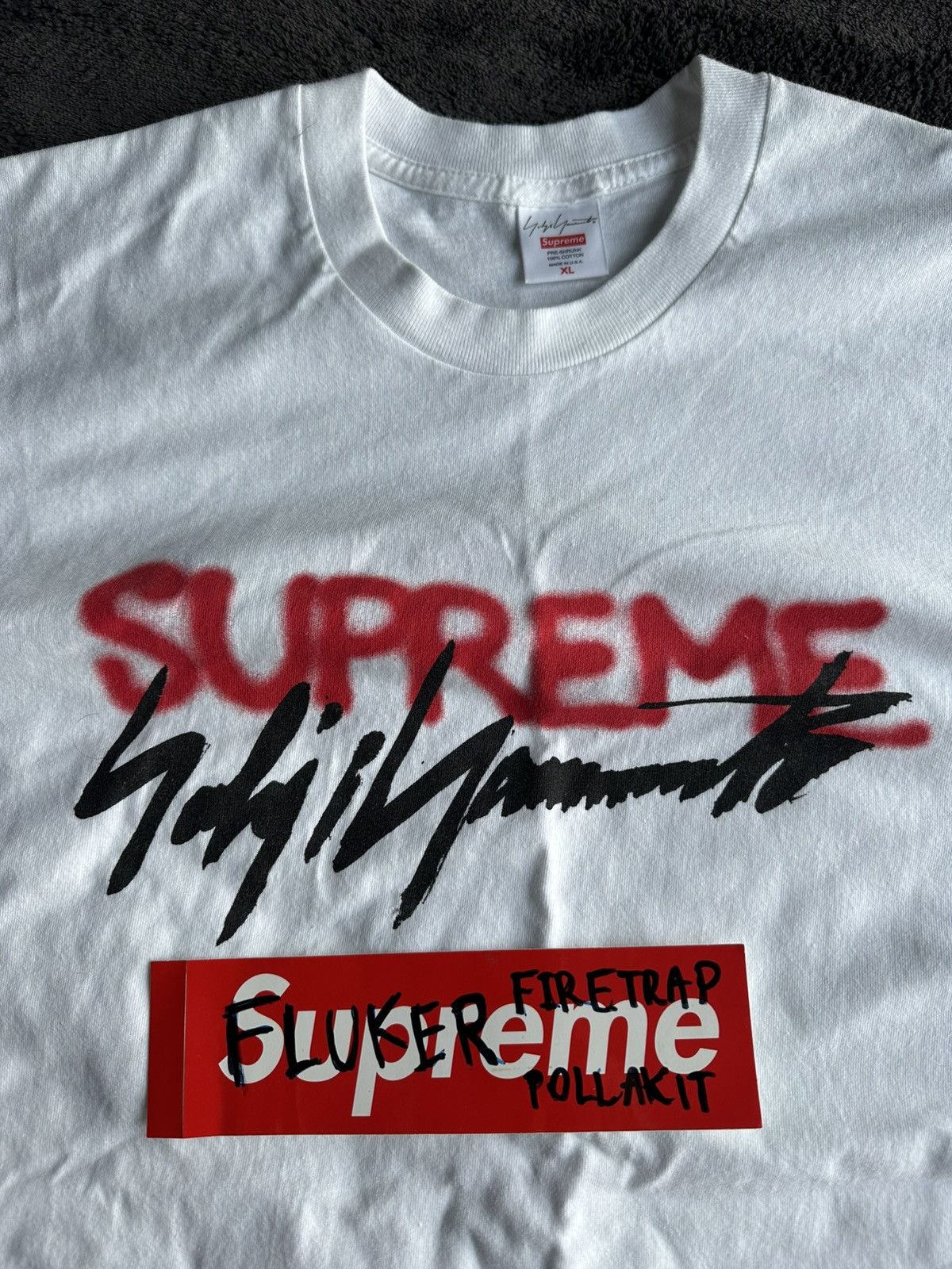 Supreme Supreme Yohji Yamamoto Logo Tee (FW20) XL Size US XL / EU 56 / 4 - 1 Thumbnail