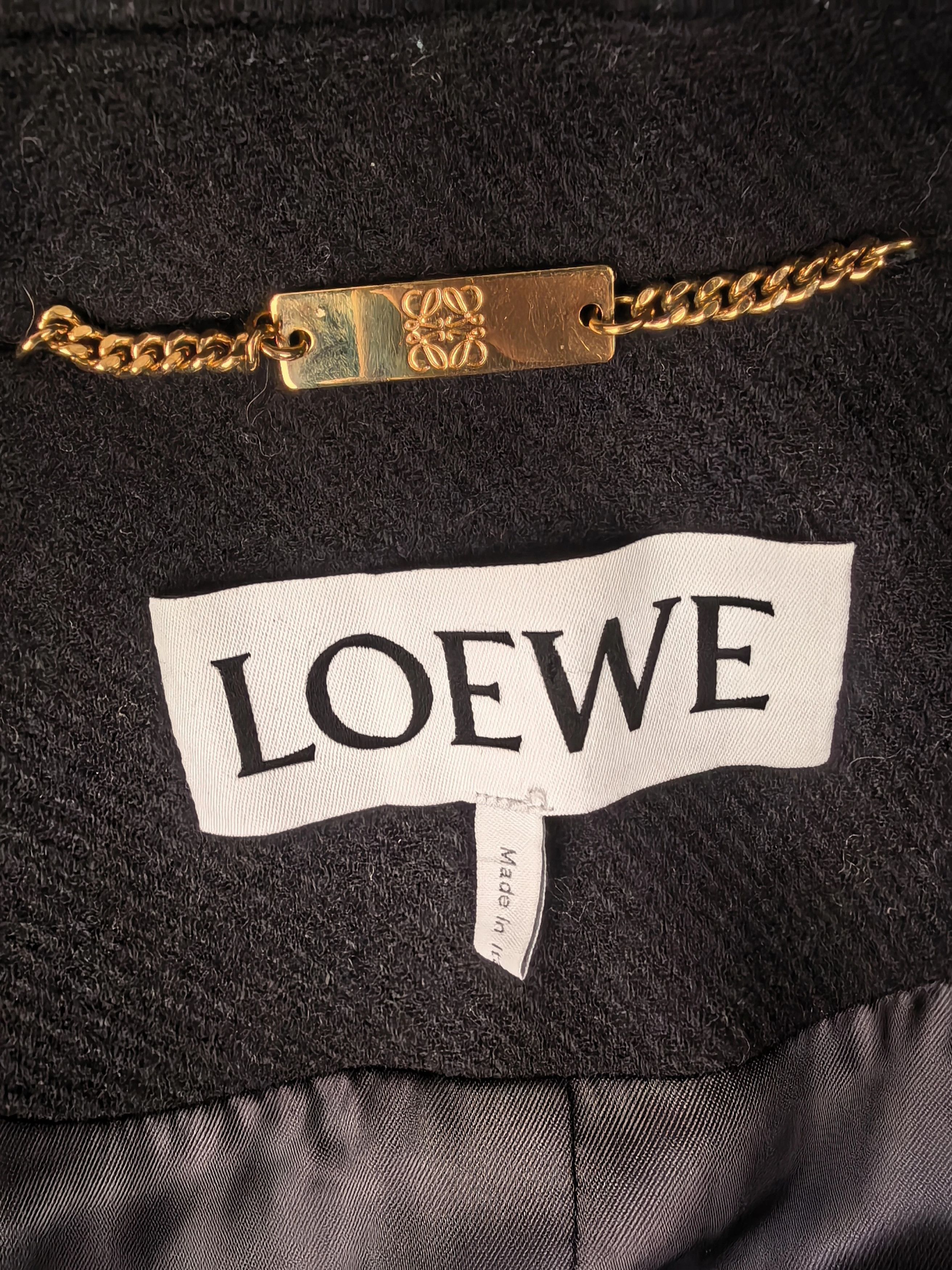 Loewe LOEWE FW23 old money solid color wool coat 38 Size XS / US 0-2 / IT 36-38 - 3 Thumbnail