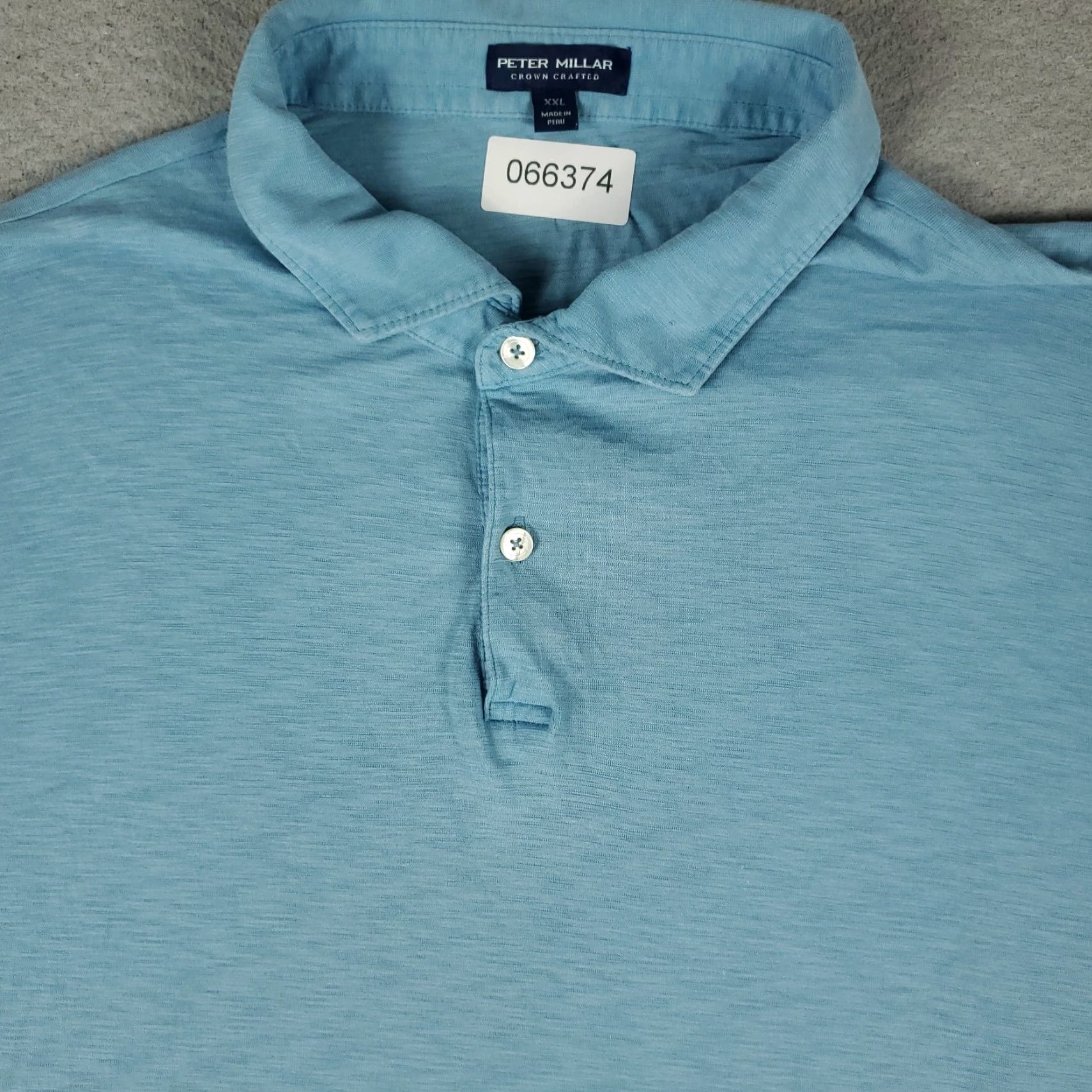 Peter Millar Peter Millar Polo Shirt Mens 2XL Blue Cotton Short Sleeve Polo Shirt Men Blue Peter Millar 2XL Size US XXL / EU 58 / 5 - 2 Thumbnail