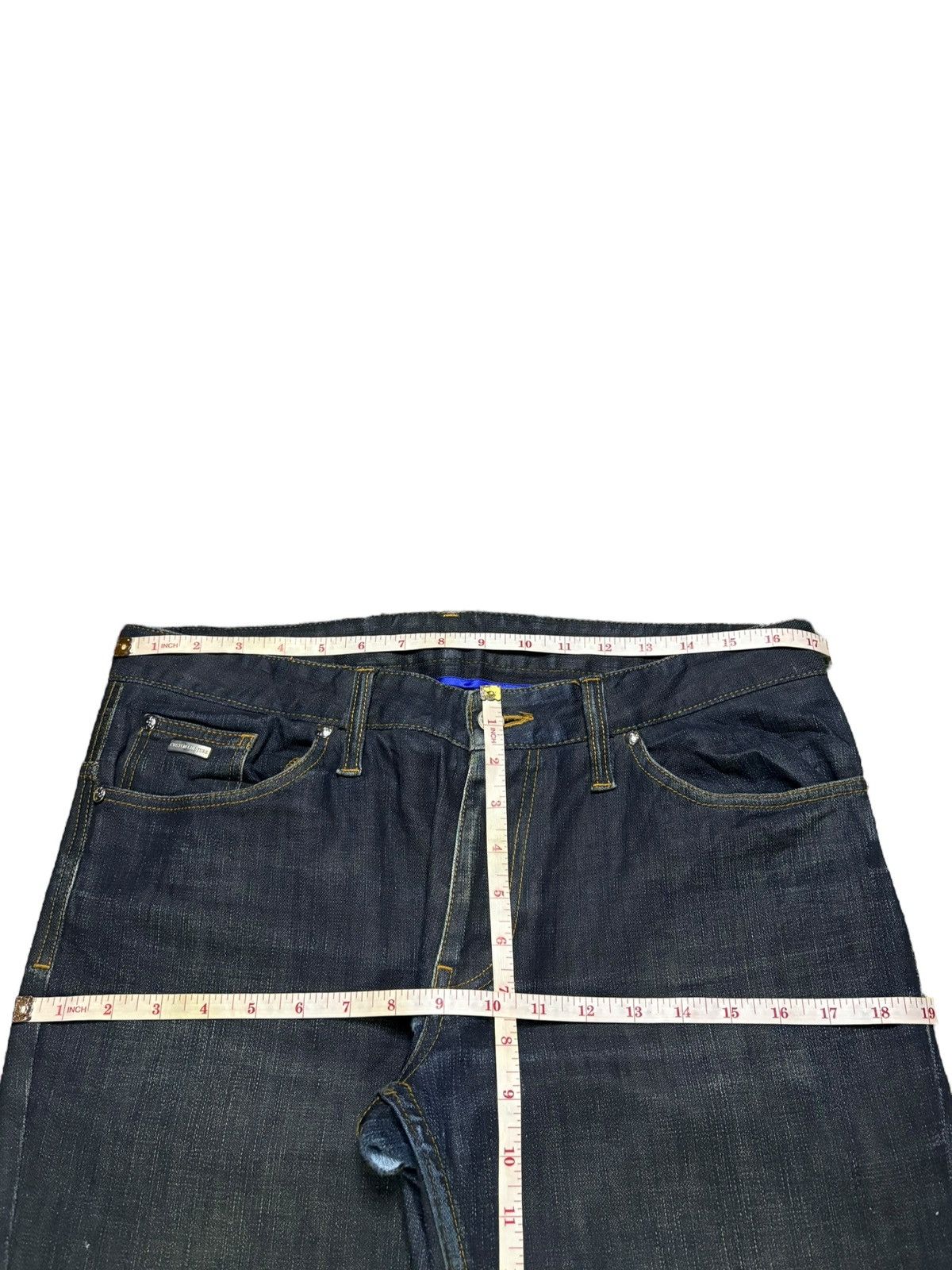 Japanese Brand × Tornado Mart Vintage Japanese Brand Mud Wash Distressed Rip Flare Jean Size US 34 / EU 50 - 12 Thumbnail