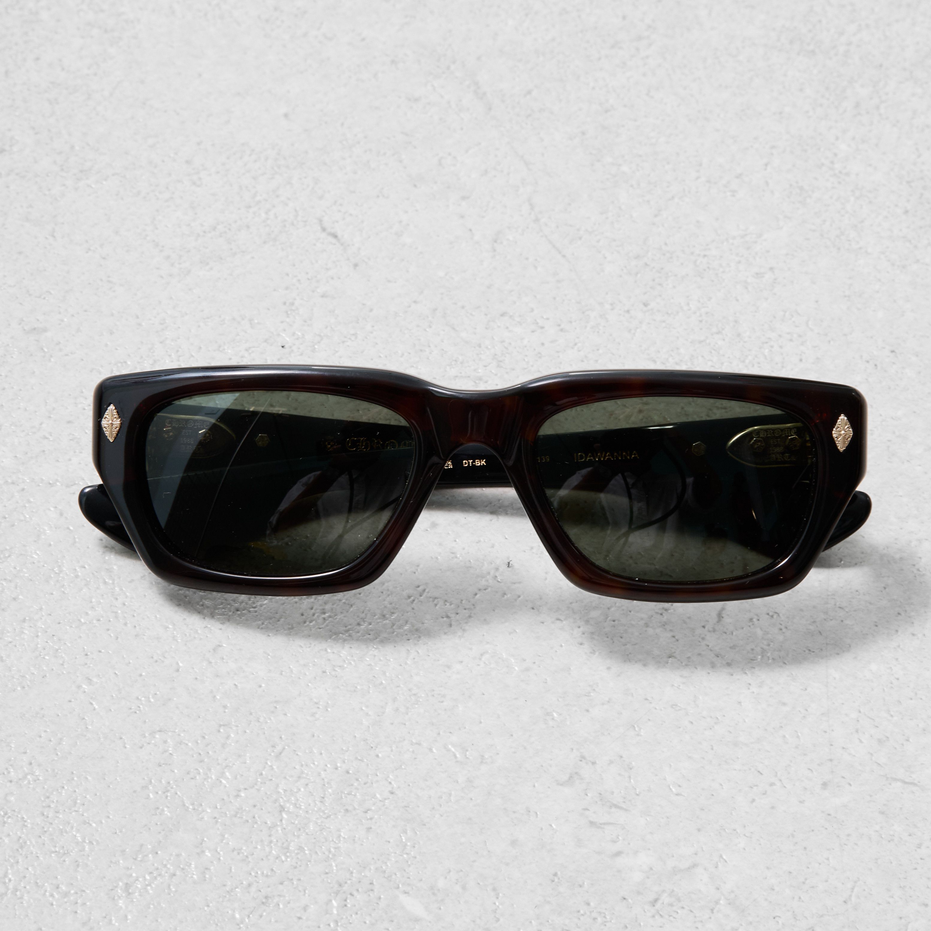 Chrome Hearts CHROME HEARTS IDAWANNA DARK TORTOISE BLACK Size ONE SIZE - 3 Thumbnail