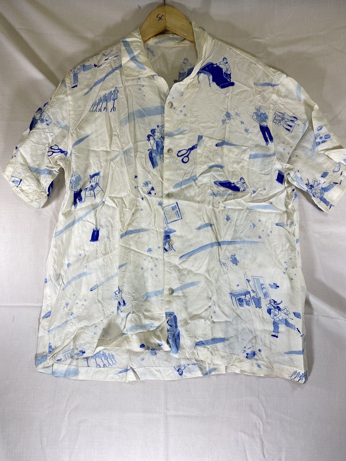 Porter Classic oversized rayon shirt short sleeve Size US M / EU 48-50 / 2 - 1 Thumbnail