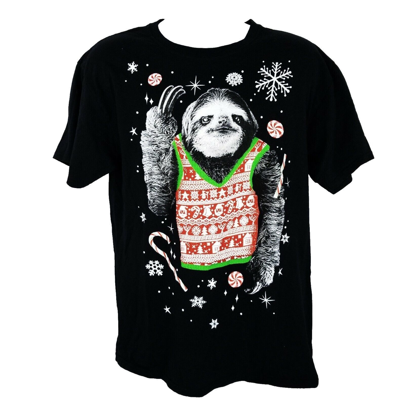 Other Dec 25th Christmas Sloth T Shirt Mens L Wearing Vest Funny Size US L / EU 52-54 / 3 - 1 Thumbnail