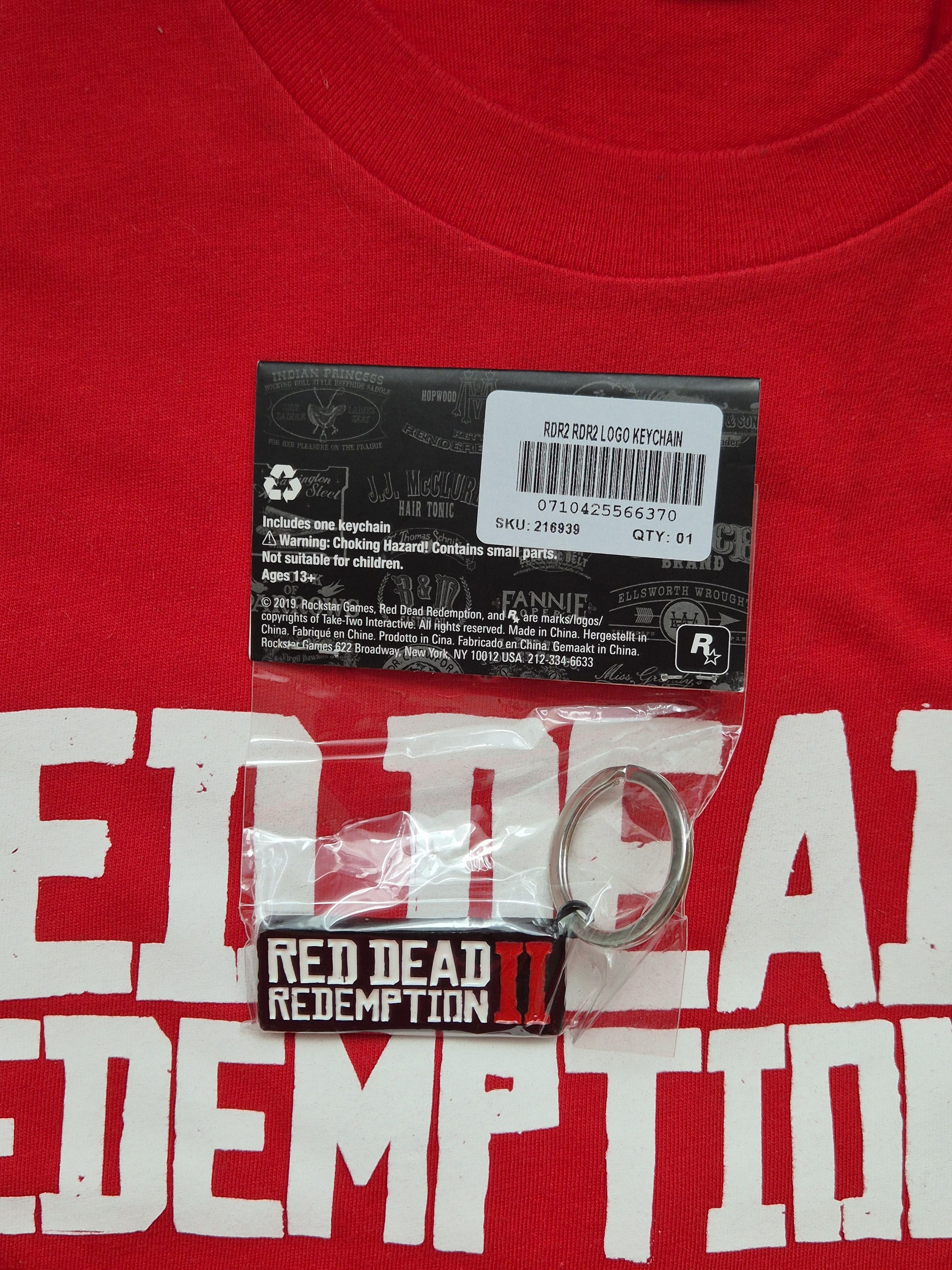 Rockstar Games Red Dead Redemption 2 merch Rockstar Games keychain Logo Size 26 - 4 Thumbnail