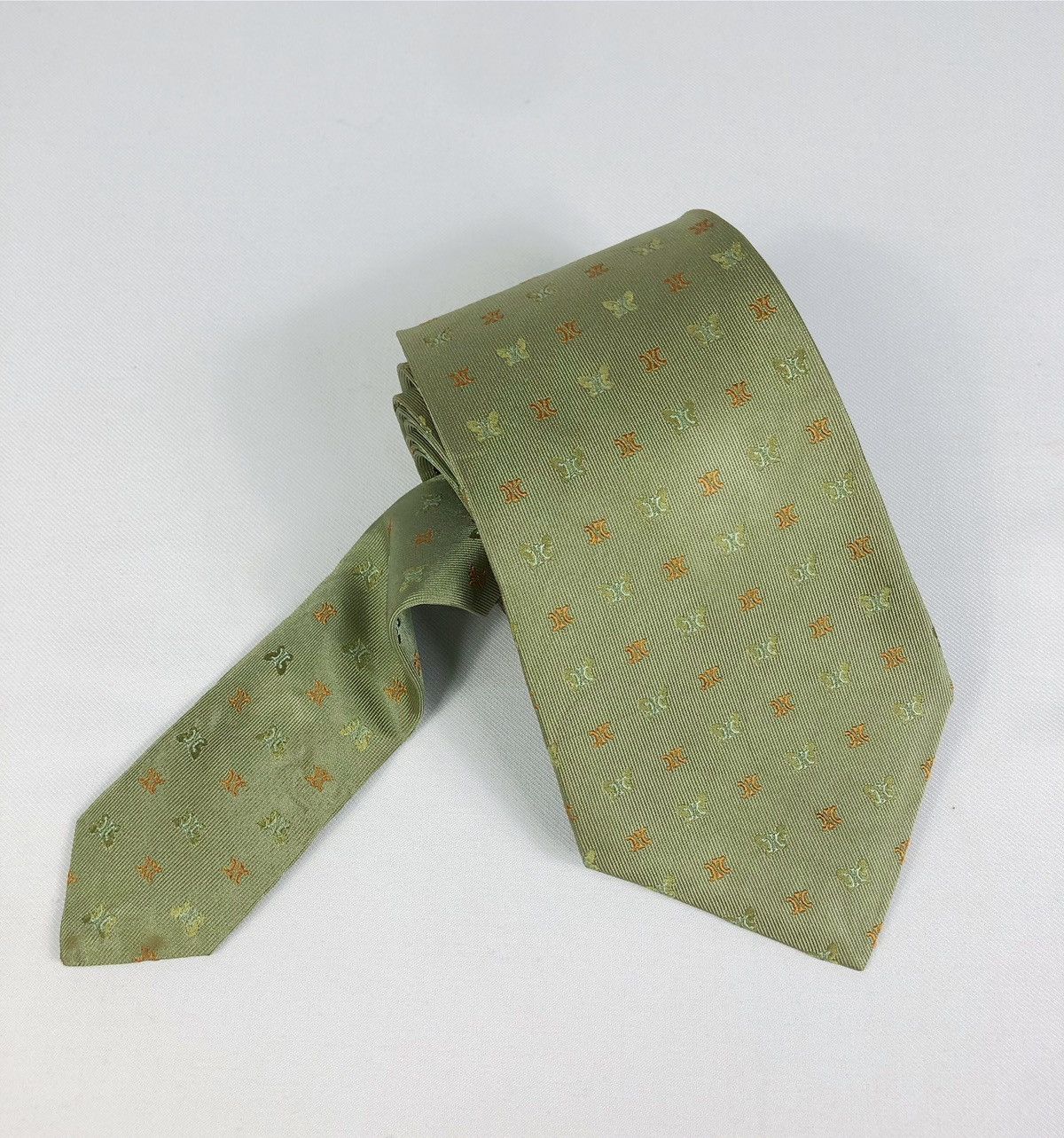 Celine Rare Celine Paris Monogram Silk Tie Made in Italy Size ONE SIZE - 8 Thumbnail