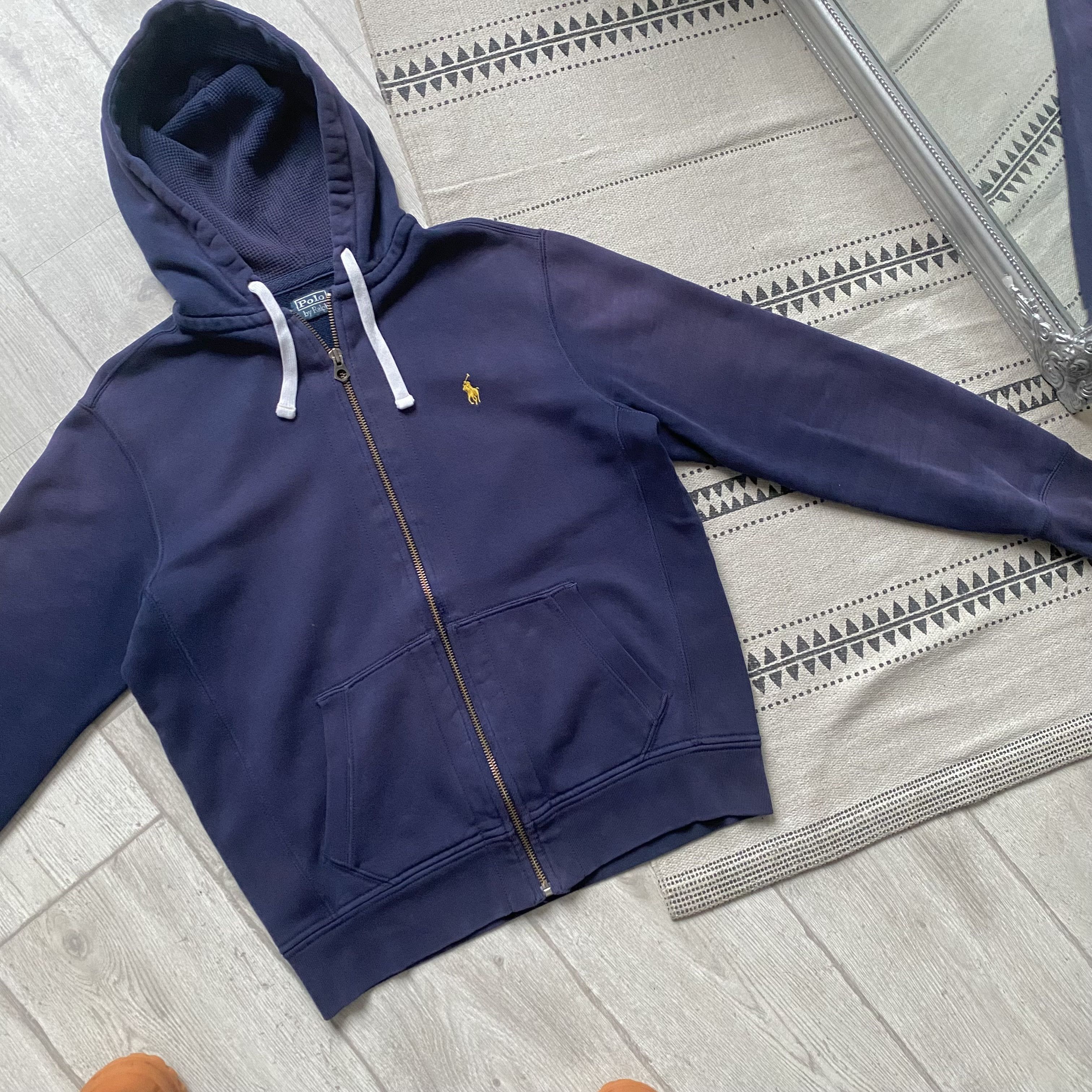 Polo Ralph Lauren 🐎 Thrashed Vintage 90s Polo Ralph Lauren zip Hoodie Y2K Size US M / EU 48-50 / 2 - 8 Thumbnail