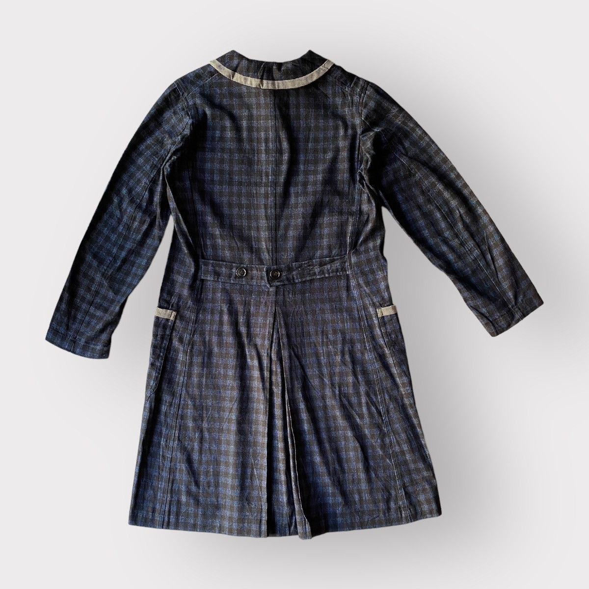 Comme des Garcons Comme Des Garcons Blue Plaid Cotton Dress Size S / US 4 / IT 40 - 4 Thumbnail