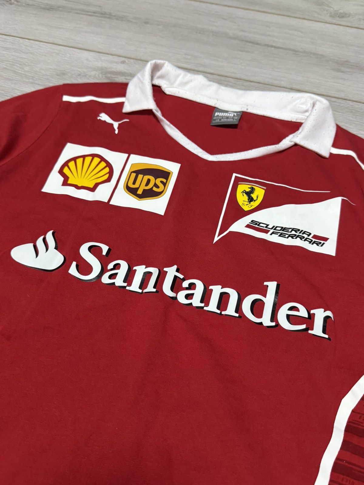 Puma Puma Santander Ferrari shirt polo Size US L / EU 52-54 / 3 - 2 Thumbnail