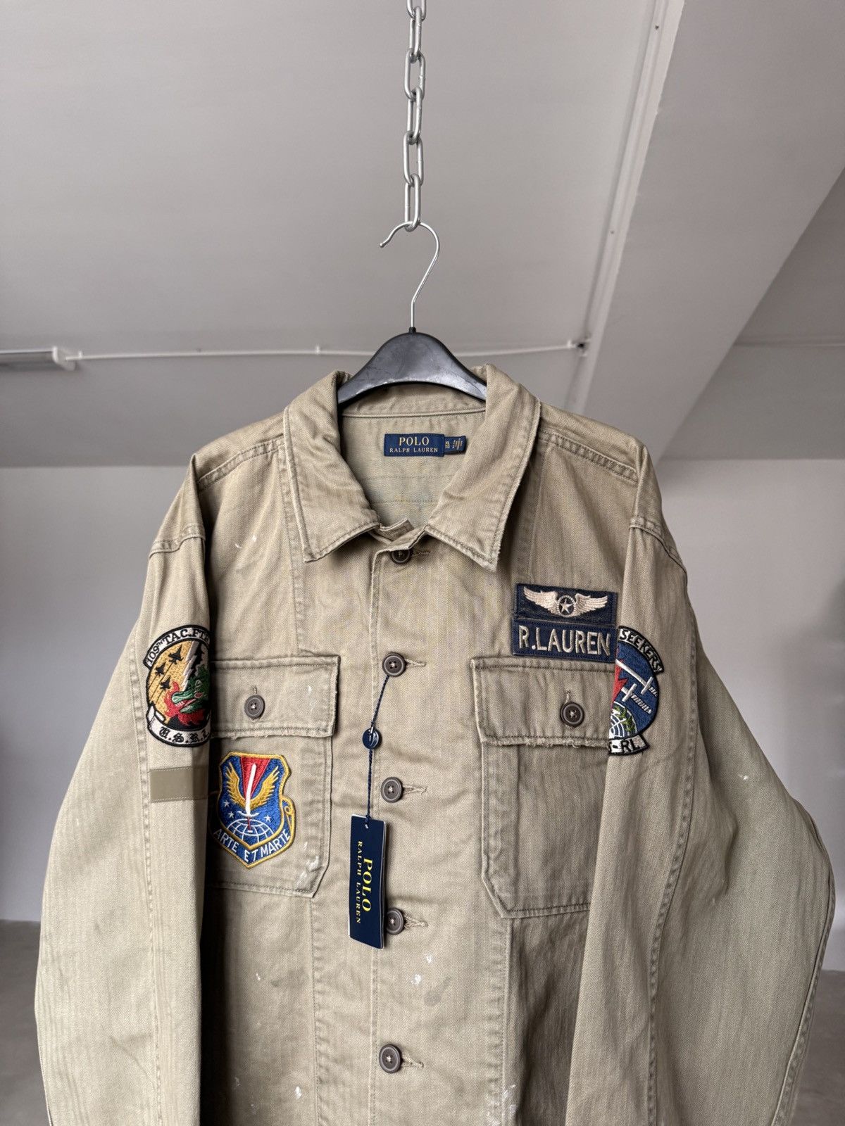 Polo Ralph Lauren RARE Polo Ralph Lauren Military Overshirt Jacket Size US XL / EU 56 / 4 - 3 Thumbnail