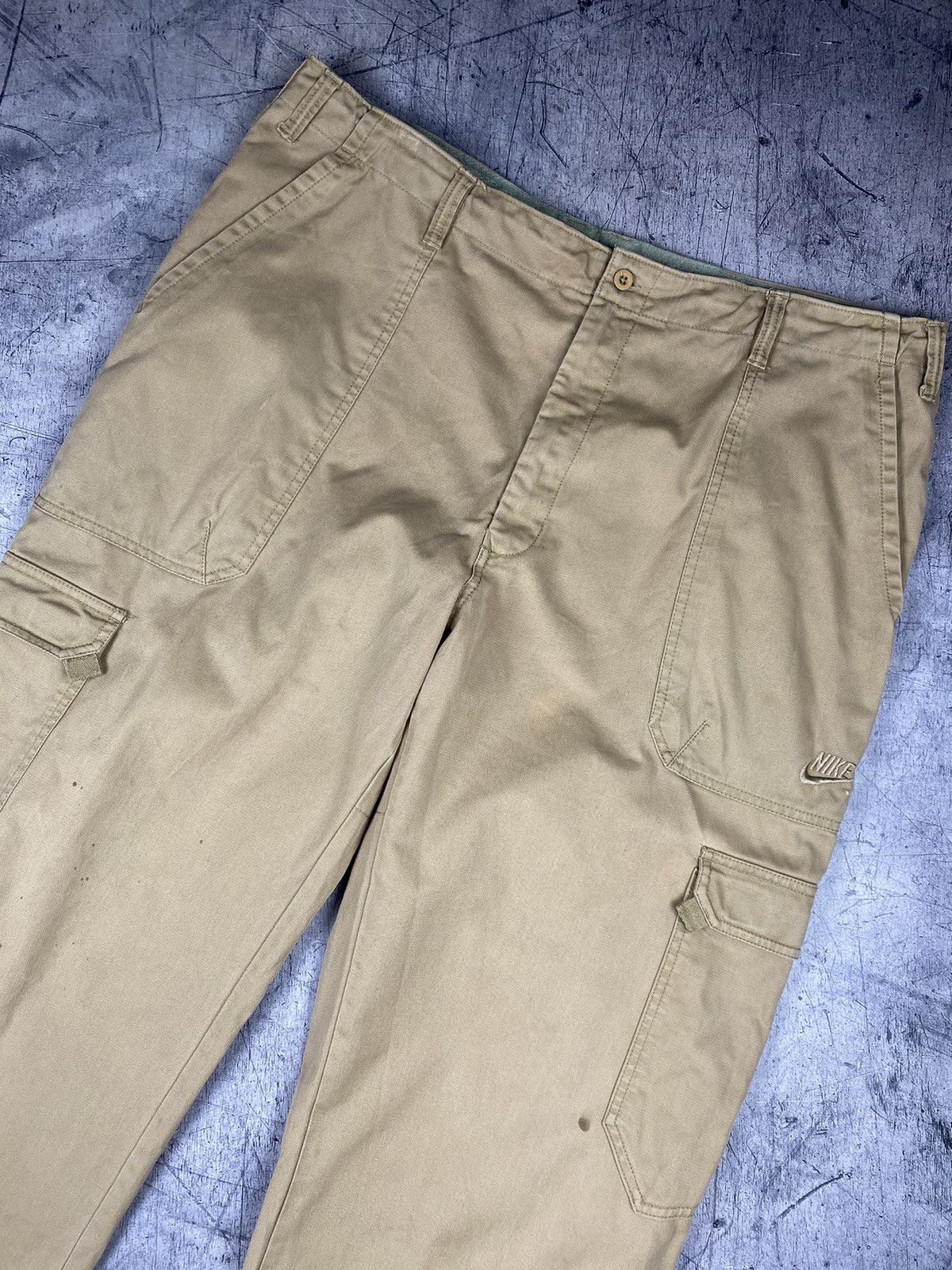Nike × Vintage Vintage Nike Cargo Drill Pants Y2K Baggy Gorpcore Size US 36 / EU 52 - 4 Thumbnail
