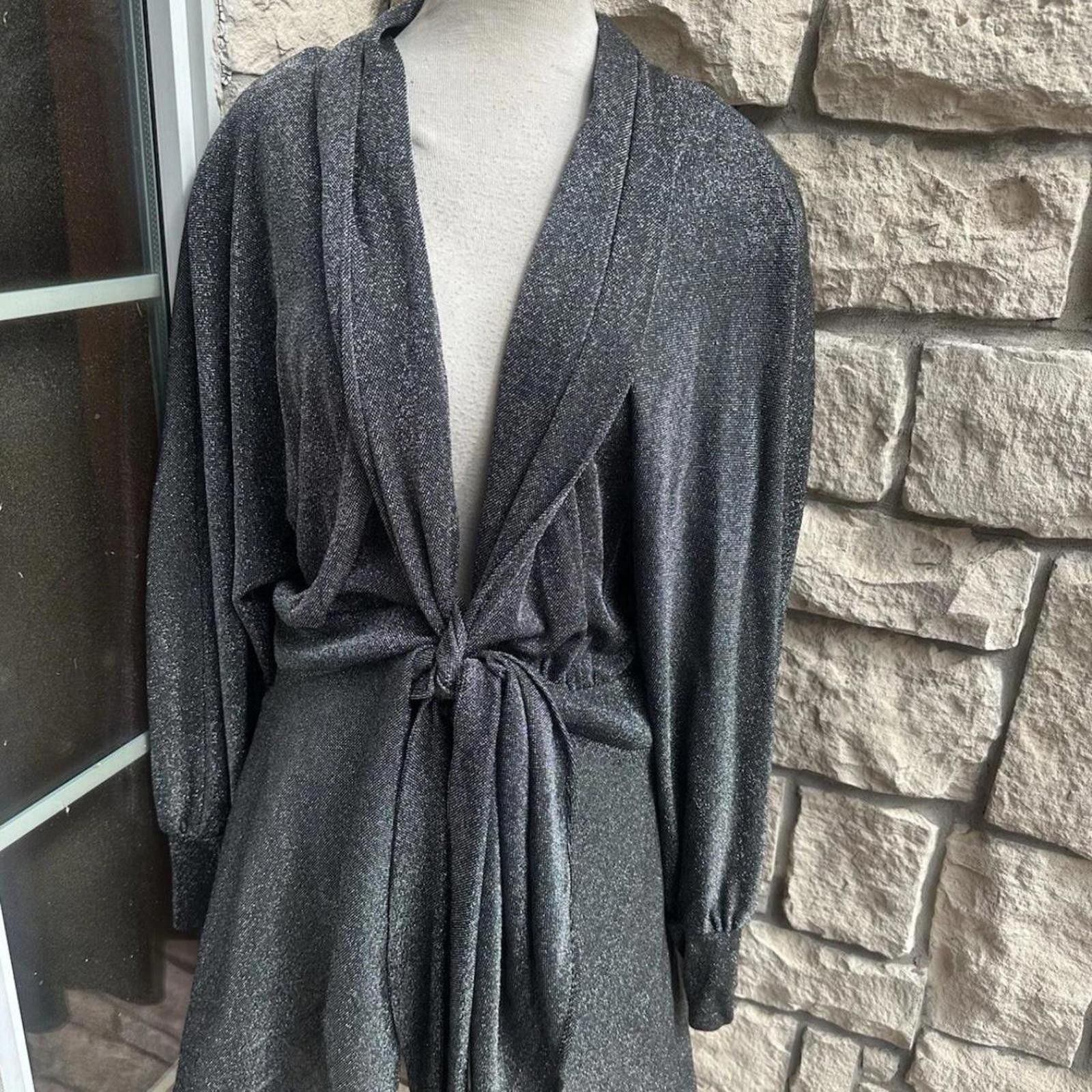 Other Vintage 1980's S L Fashions 20w Glitter Duster Cardigan Size XL / US 12-14 / IT 48-50 - 1 Thumbnail
