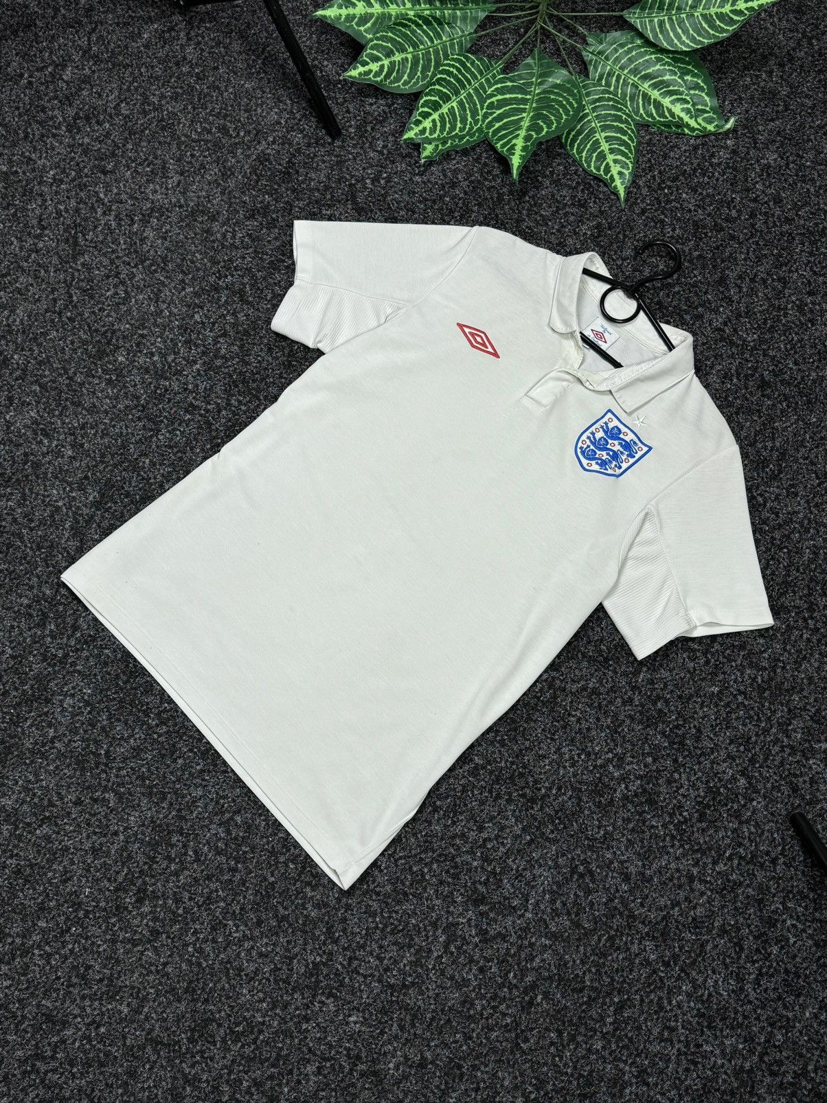 Umbro × Vintage Umbro England Football Mens Size 38 М-L Polo Shirt Soccer Size US M / EU 48-50 / 2 - 2 Thumbnail