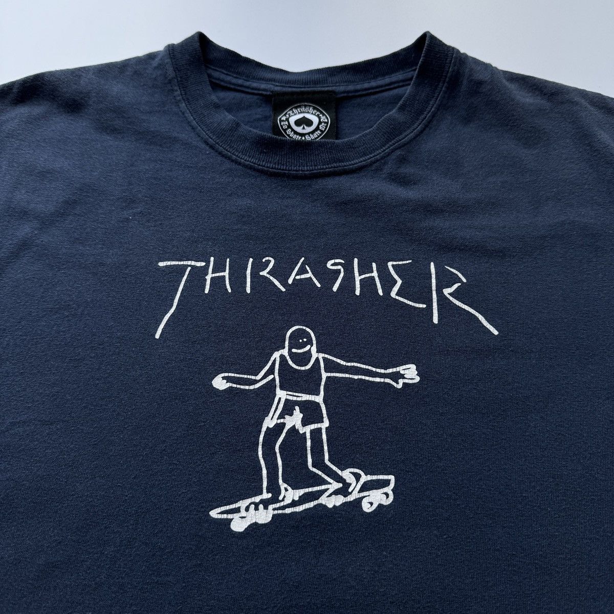 Thrasher × Vintage Thrasher Skateboard Magazine Mark Gonzales skate tee Y2K Size US S / EU 44-46 / 1 - 1 Thumbnail