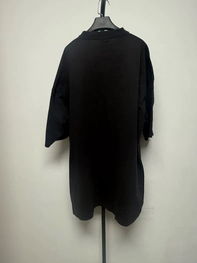 Balenciaga Balenciaga Solid color label printed round neck T-shirt Size US M / EU 48-50 / 2 - 2 Thumbnail