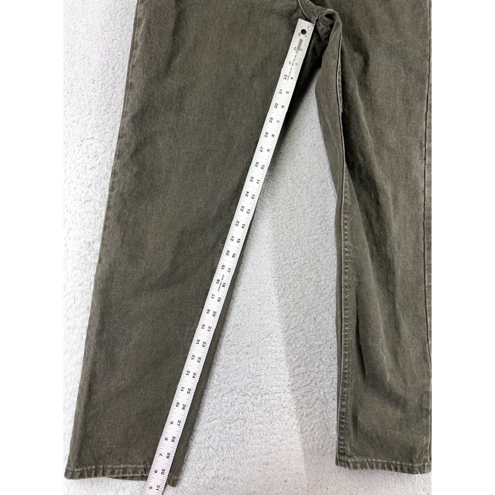 Lee VINTAGE Lee Jeans Womens 12 Green High Rise Mom 26x31 100% Cotton Distressed Denim Size 34" / US 12 / IT 48 - 7 Thumbnail