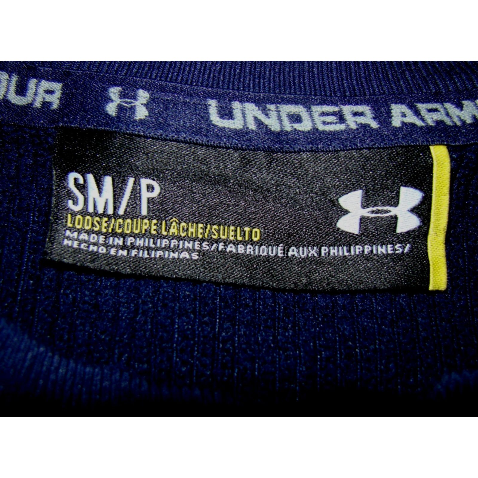Under Armour Under Armour Coldgear Mens Baseball Shirt Long Sleeve Snap Waffle Lined Small Blue Shirt Size US S / EU 44-46 / 1 - 5 Thumbnail