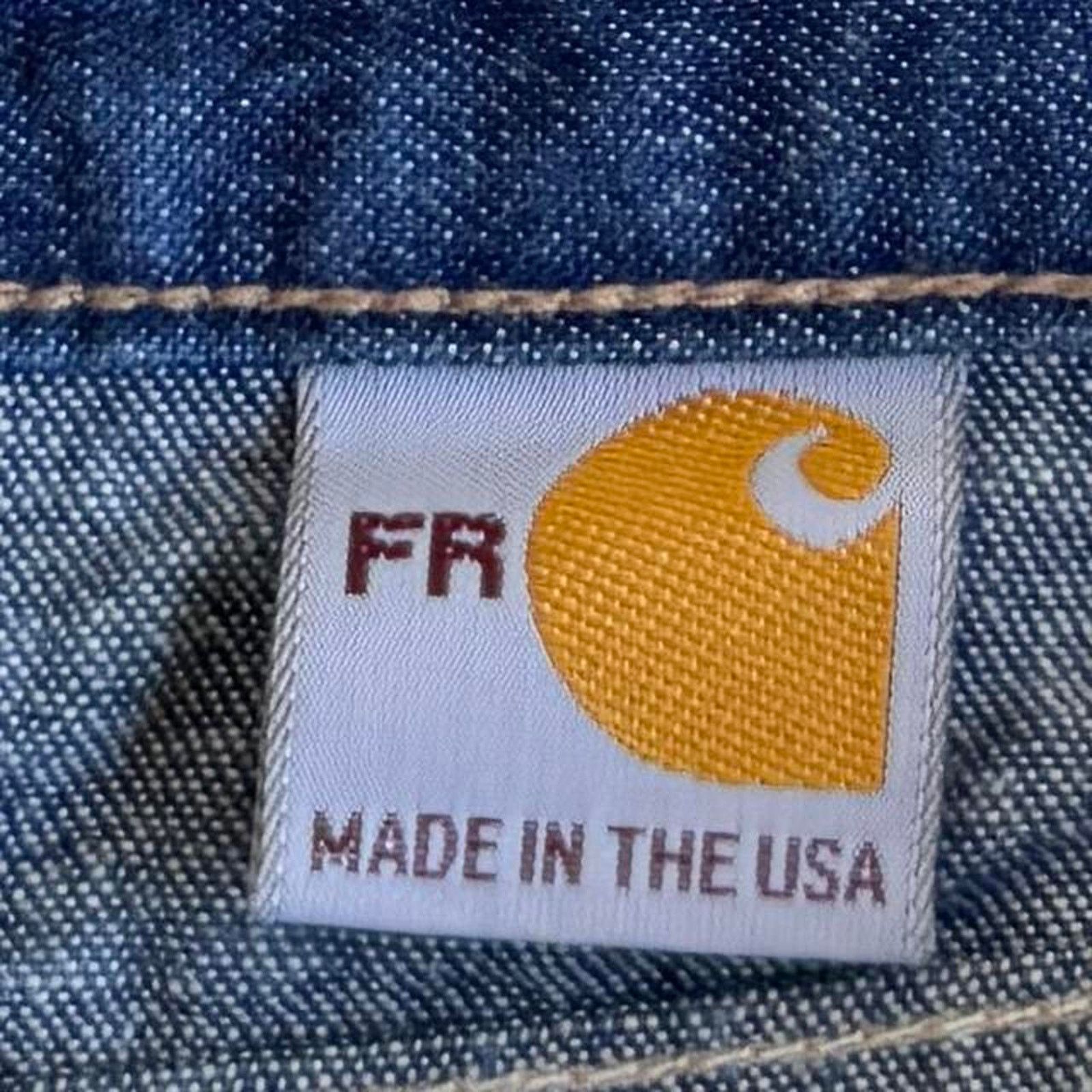 Carhartt × Carhartt Wip Vintage Carhartt Baggy Carpenter Skater Denim Jeans USA Made Size US 33 - 4 Thumbnail