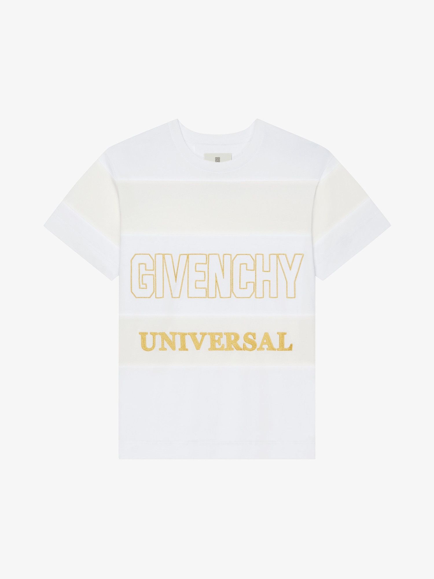 Givenchy o1mle0125 Classic Fit T-Shirt in White & Ecru Size US S / EU 44-46 / 1 - 1 Thumbnail
