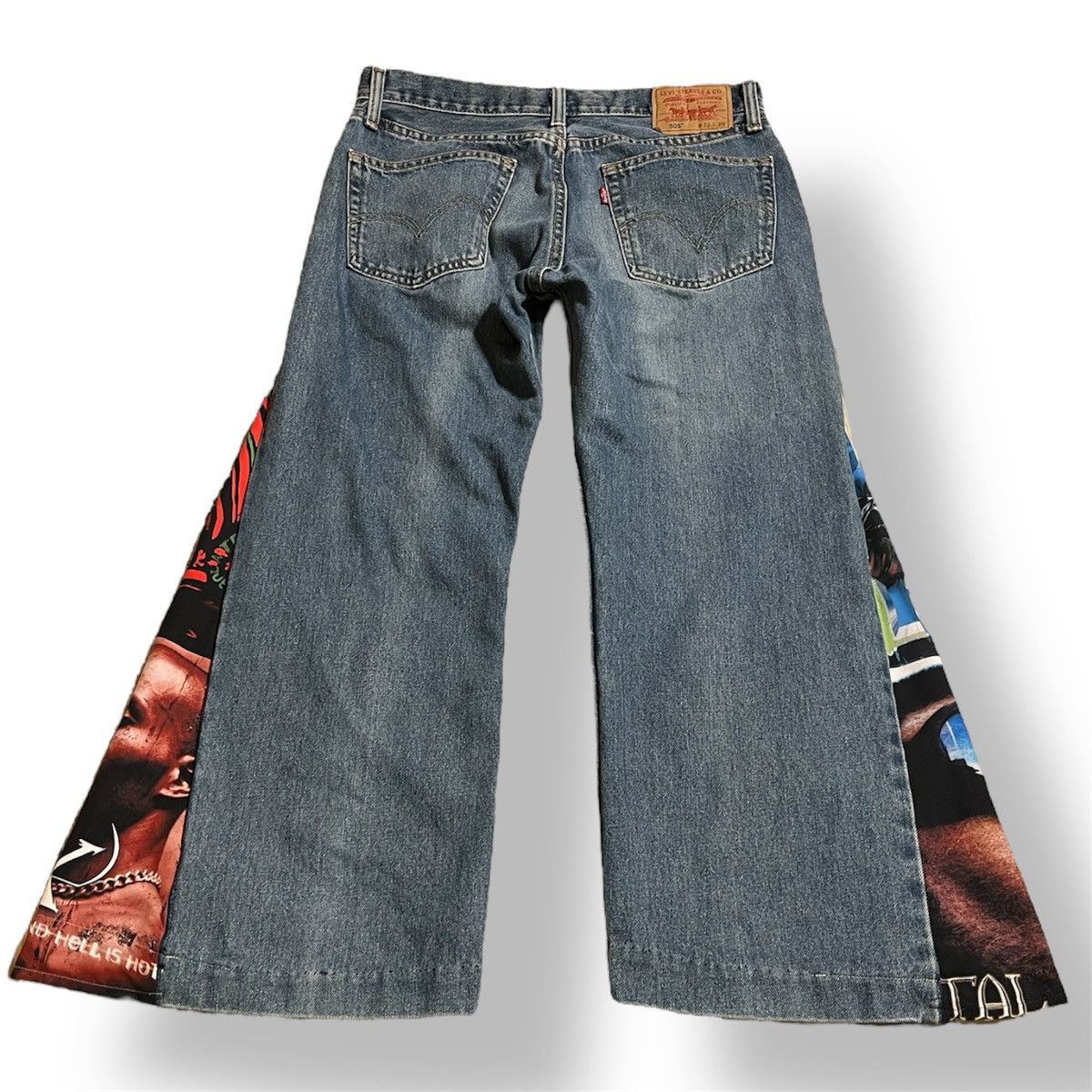 Handmade Custom flared Dmx jeans size 32 x 29 Size US 32 / EU 48 - 2 Thumbnail