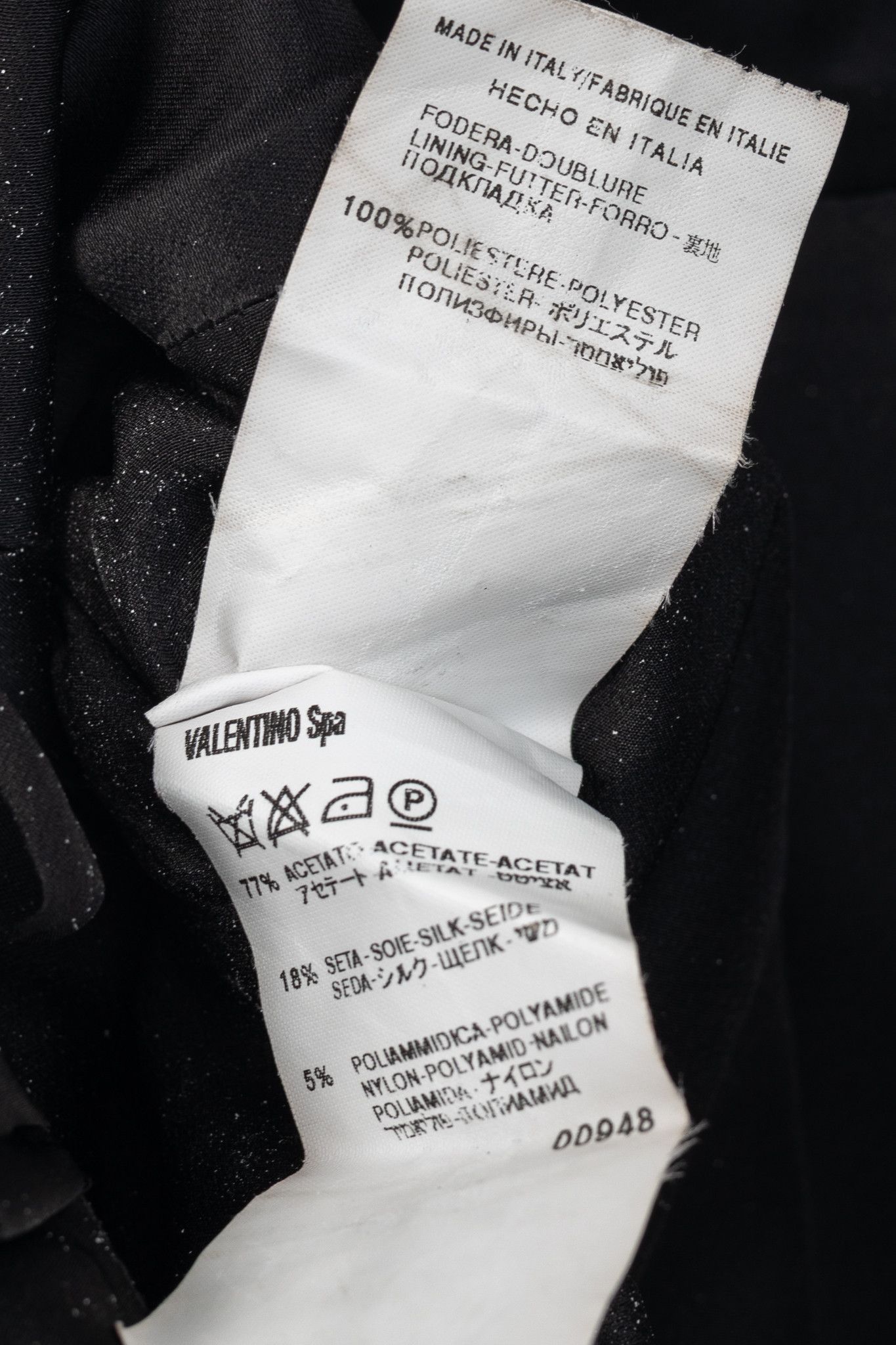 Valentino Valentino Black Wool Ruffle-Waist Pencil Skirt Size 30" / US 8 / IT 44 - 10 Thumbnail