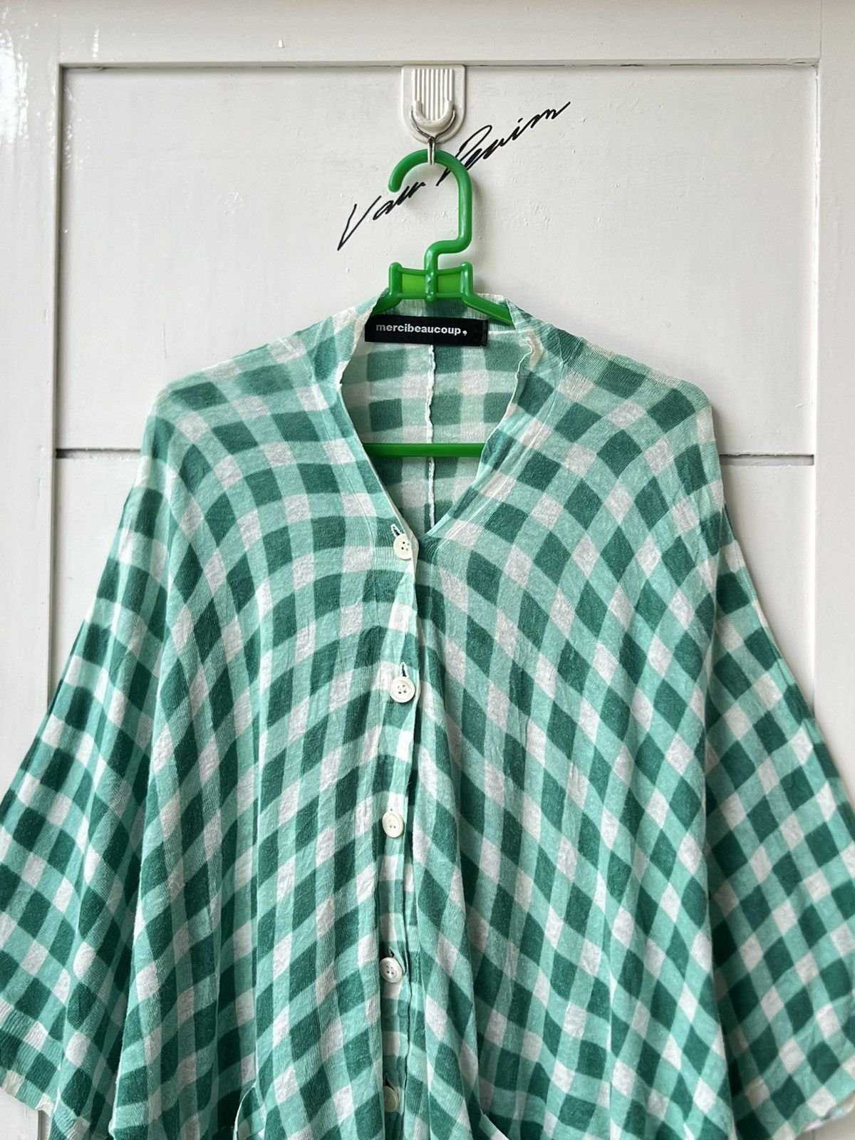 mercibeaucoup MERCIBEAUCOUP Issey Miyake Plaid Cardigan Size US XL / EU 56 / 4 - 13 Thumbnail