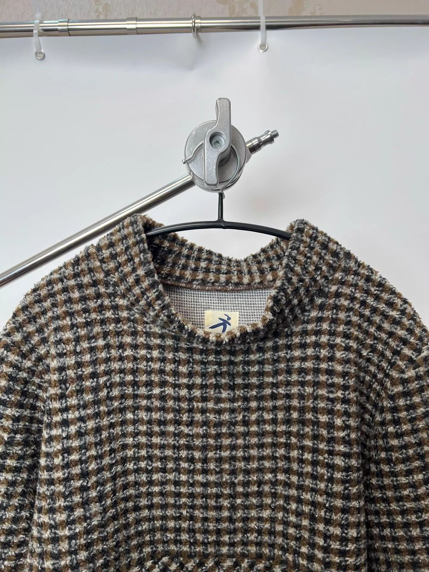 Issey Miyake Issey Miyake Windowpane Fleece Drawstring Collar Jacket Size M / US 6-8 / IT 42-44 - 3 Thumbnail
