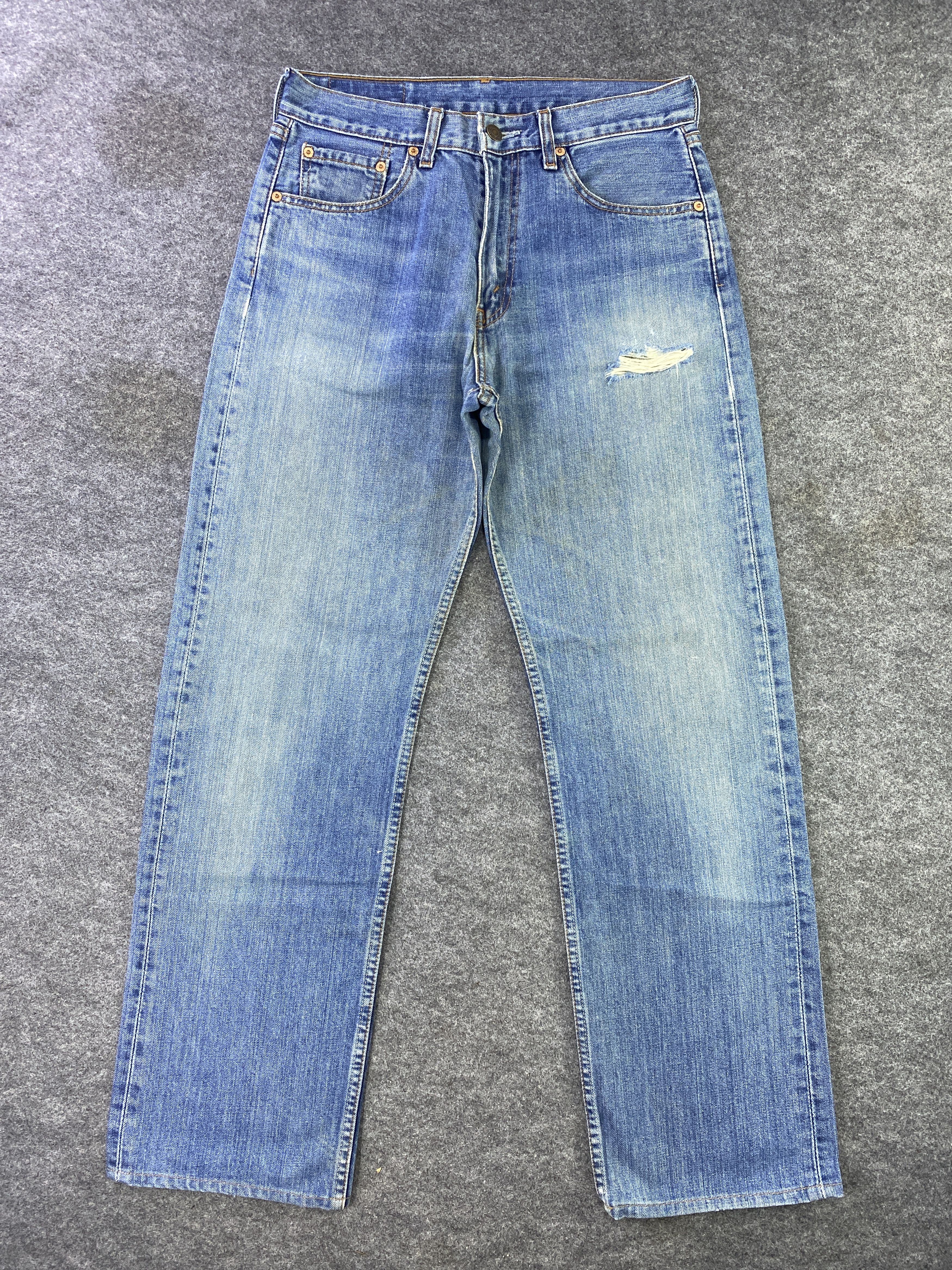 Levi's Vintage Levi's 512 Distresses Blue Wash Jeans - J872 Size US 30 / EU 46 - 1 Thumbnail
