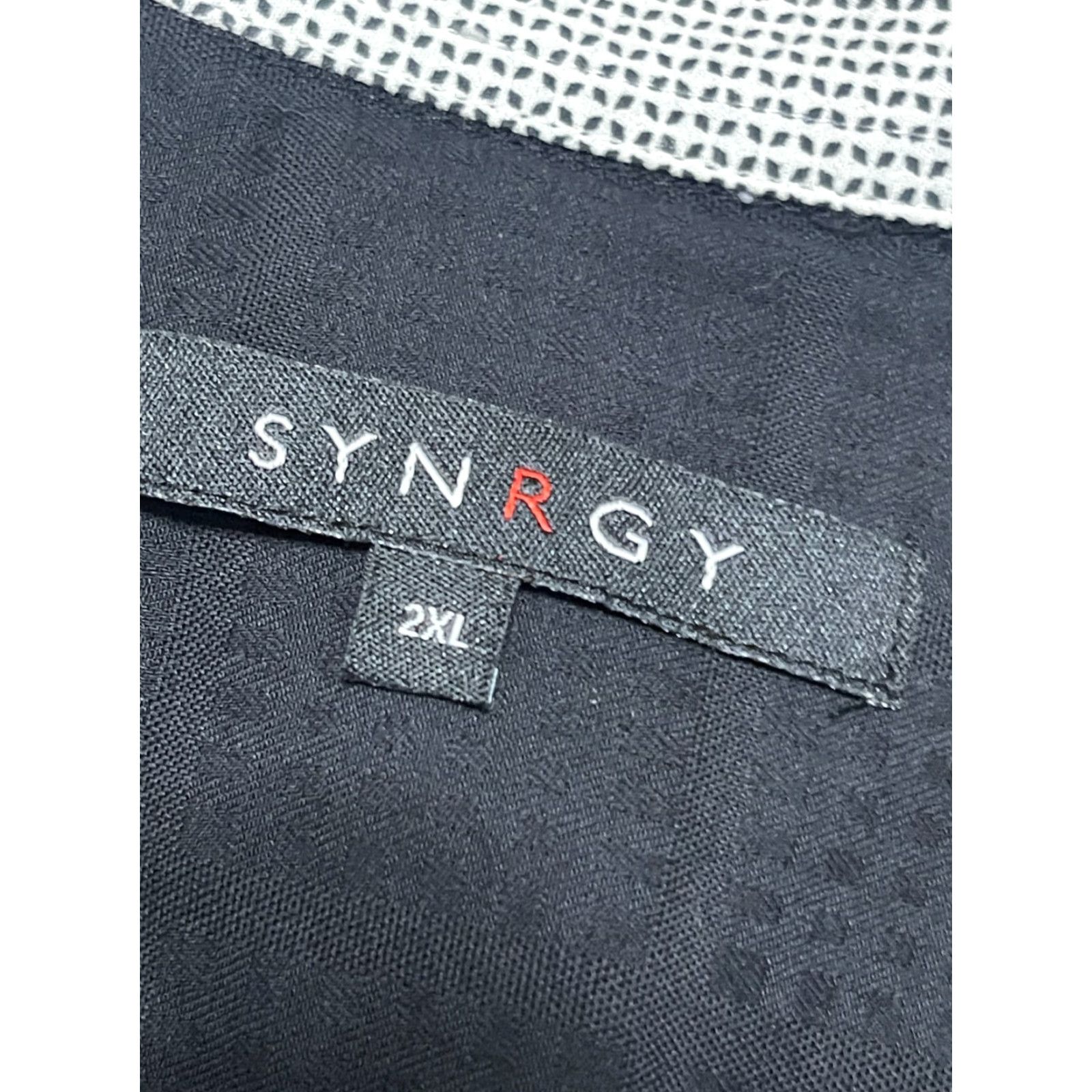 Vintage SYNRGY Shirt Men's 2XL Black Long Sleeve Button Up Shirt Size US XXL / EU 58 / 5 - 5 Thumbnail