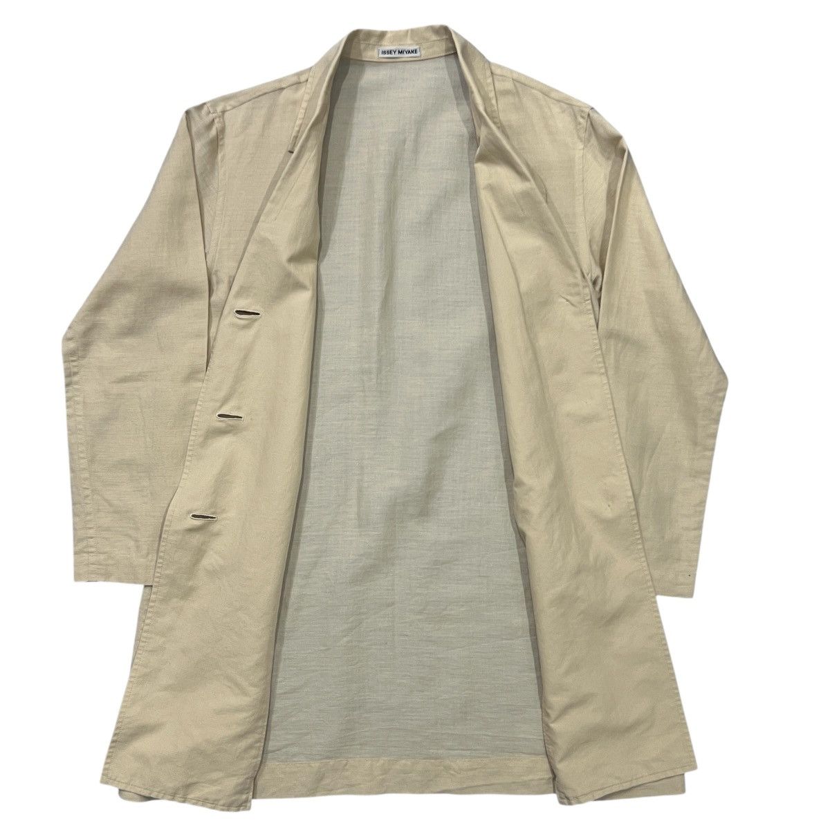 Issey Miyake ISSEY MIYAKE 1996SS Linen Workwear Lab Coat Size US M / EU 48-50 / 2 - 2 Thumbnail