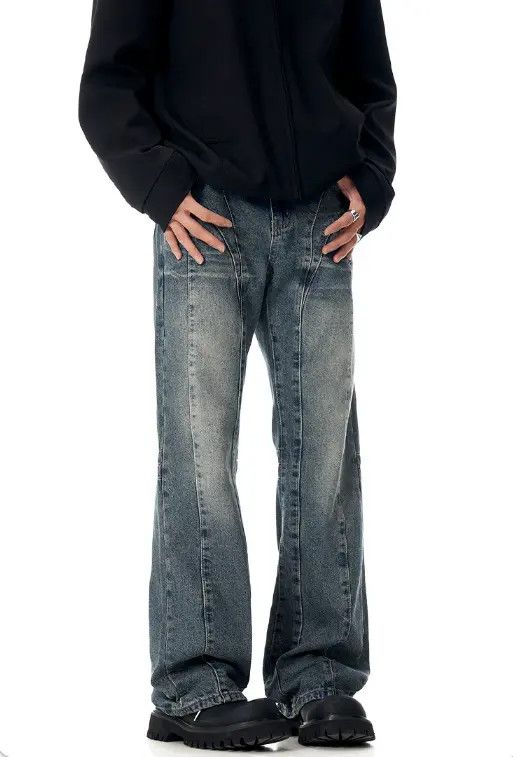 VIBE American retro blue cleanfit straight jeans Size US 32 / EU 48 - 7 Thumbnail