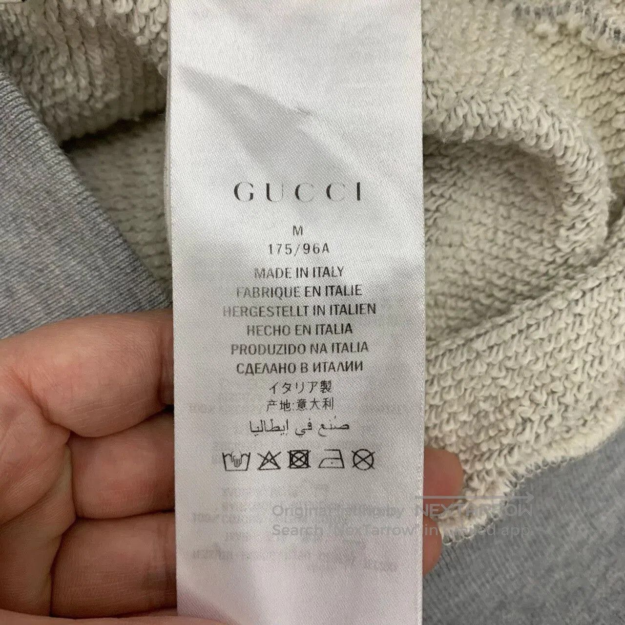 Gucci gucci gray logo hoodie size m. Size US M / EU 48-50 / 2 - 7 Thumbnail