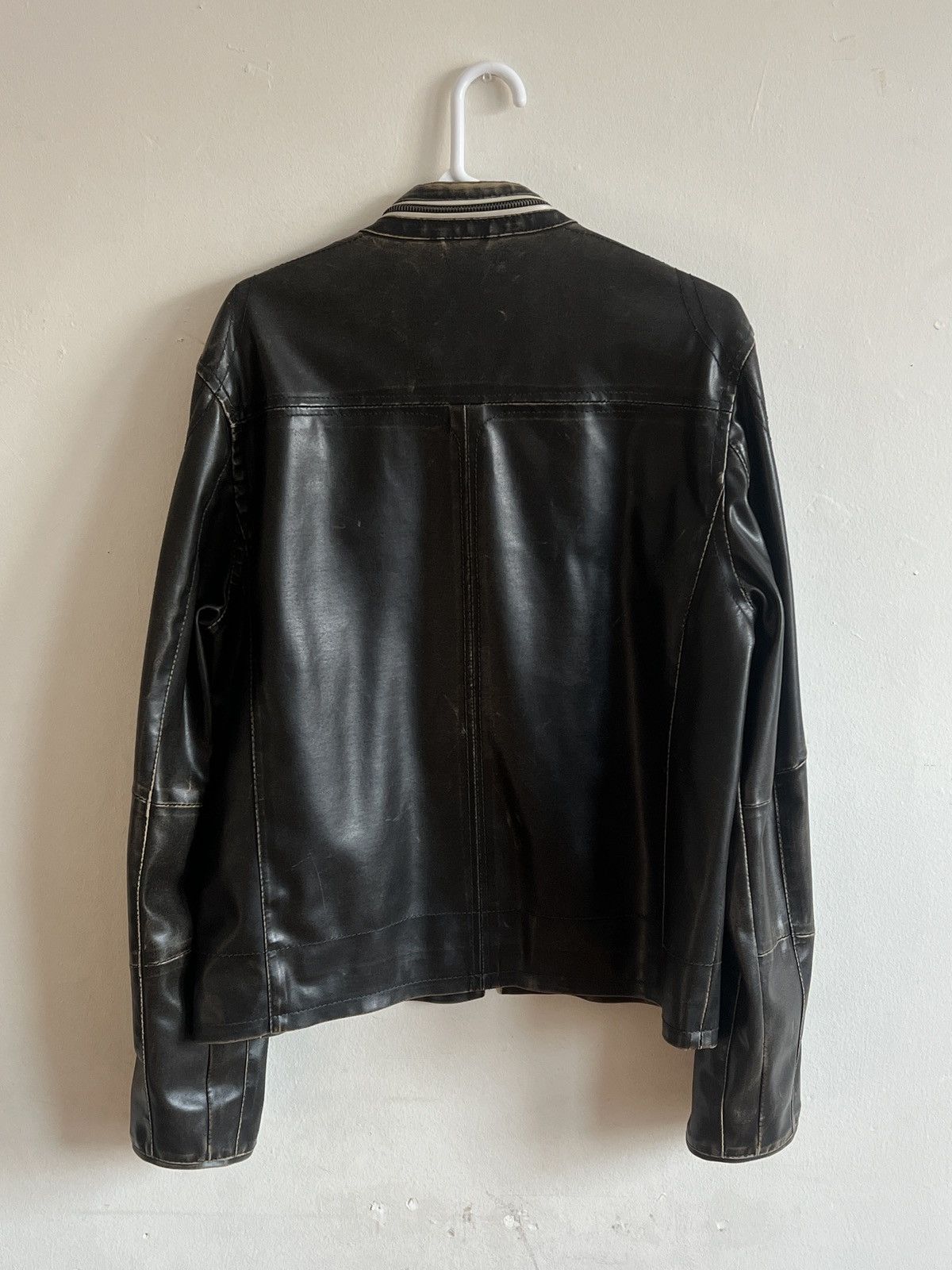 Vintage Vintage Washed Leather Jacket Size US M / EU 48-50 / 2 - 5 Thumbnail