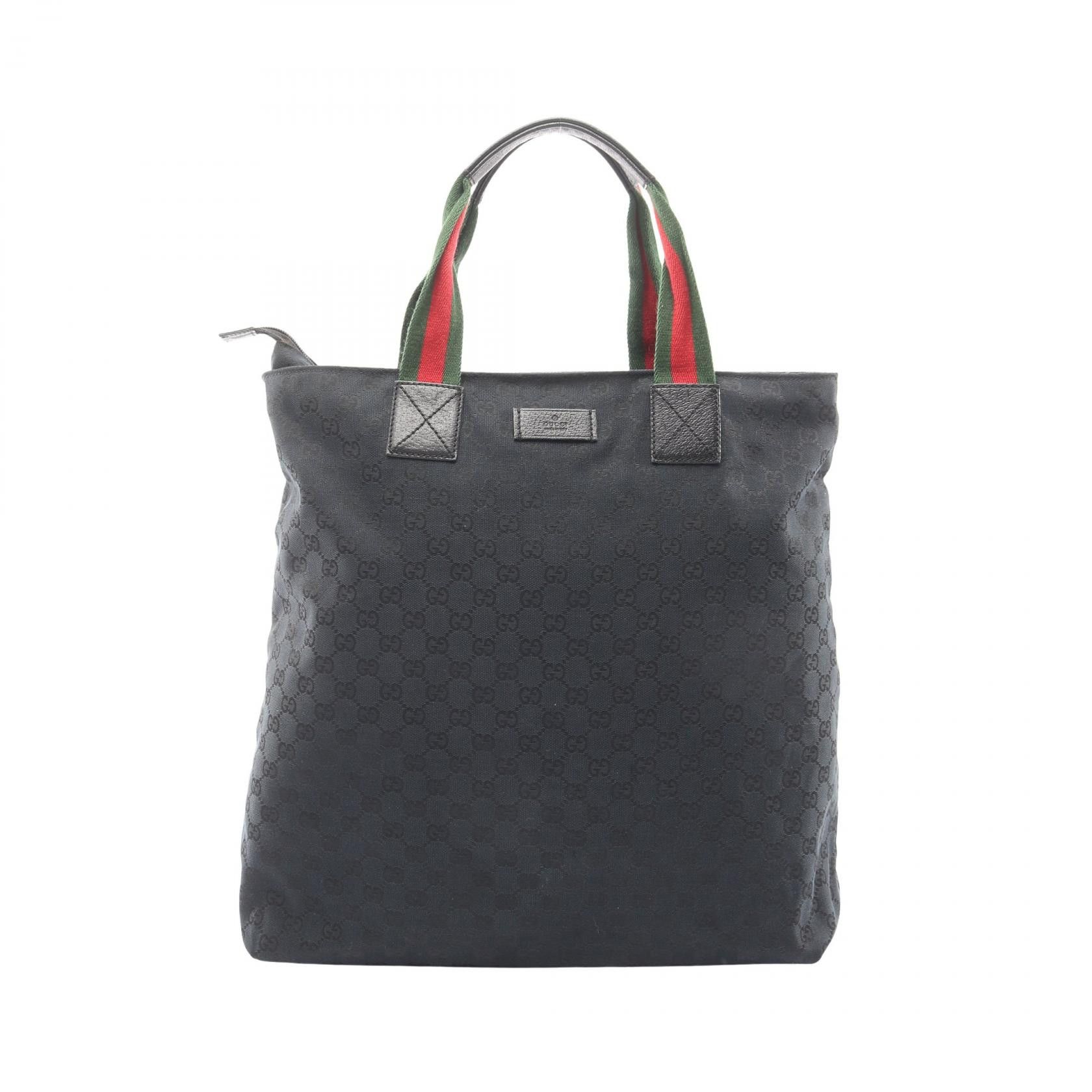 Gucci Gucci Gucci GG Canvas Tote Bag Leather Tote Bag 131233 DUTY FREE for USA Size ONE SIZE - 1 Thumbnail