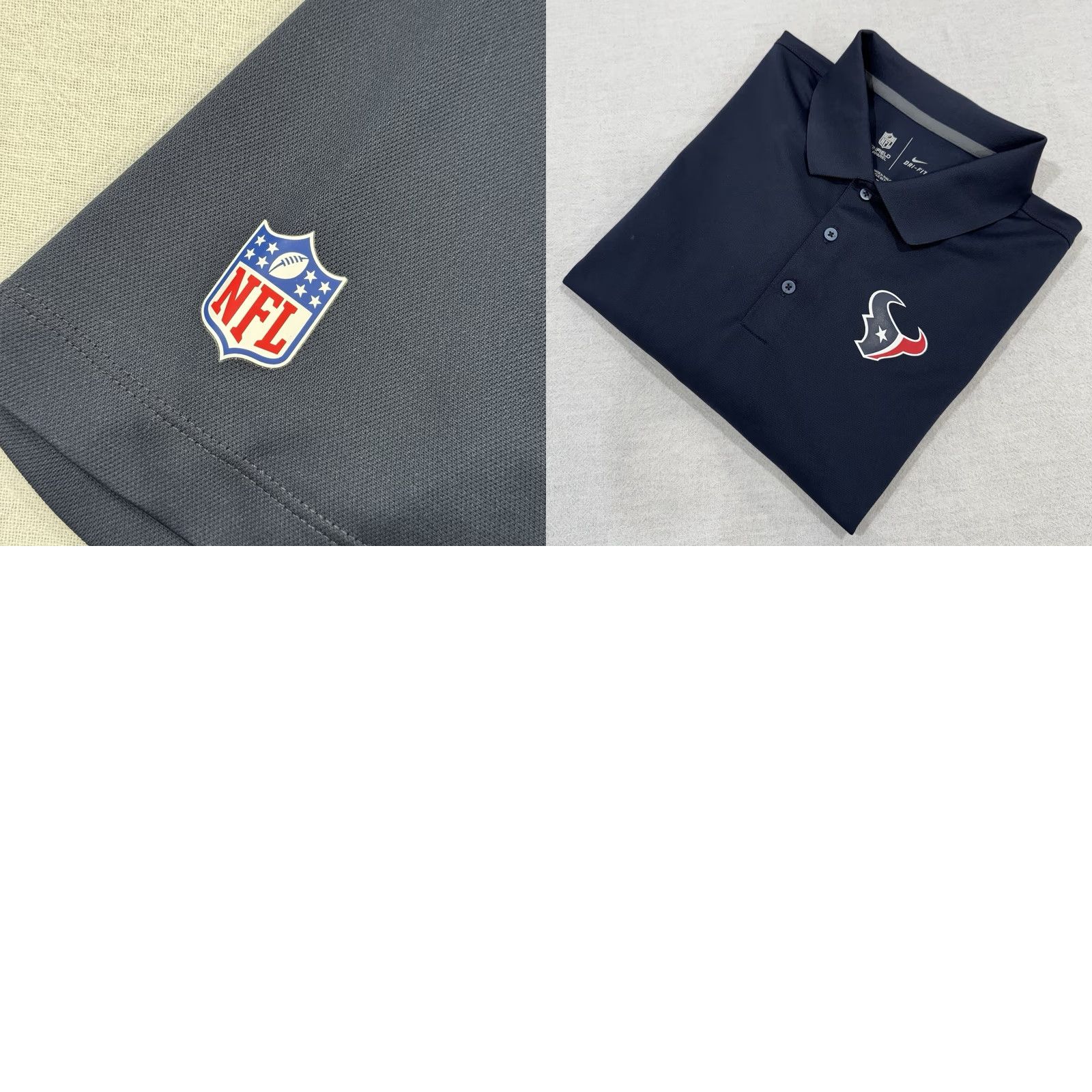 Nike Nike Dri-Fit NFL ON-Field Polo Shirt Men XL Blue Embroidered Short Sleeve Solid Polo Houston Texans Football Size US XL / EU 56 / 4 - 8 Thumbnail