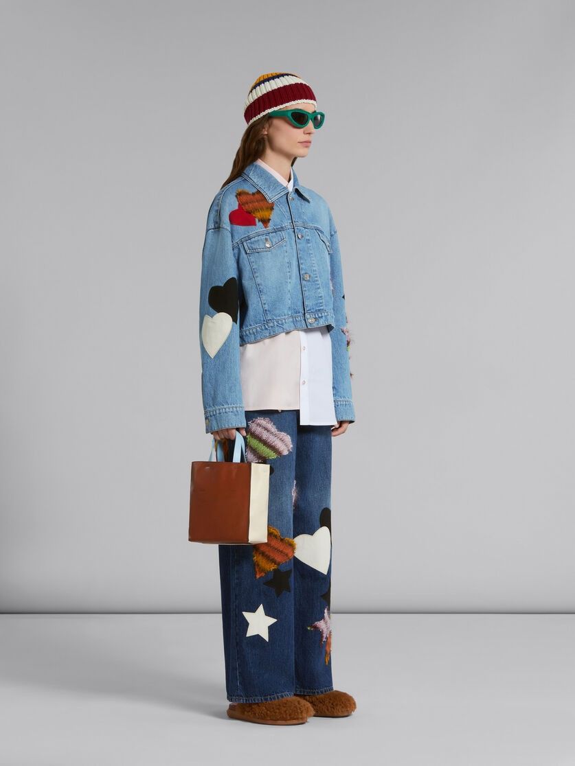 Marni o1w1db10824 Denim Jacket in Blue Size XS / US 0-2 / IT 36-38 - 5 Thumbnail