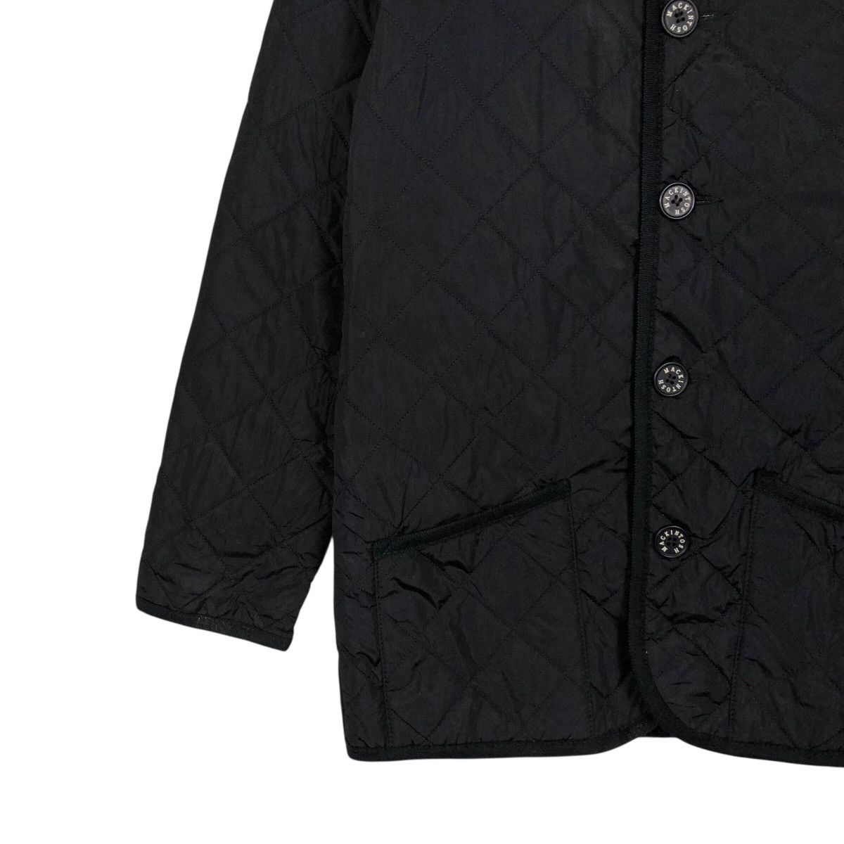 Mackintosh 📌Vintage Button Jacket Quilted Mackintosh Rich Black Size US M / EU 48-50 / 2 - 5 Thumbnail