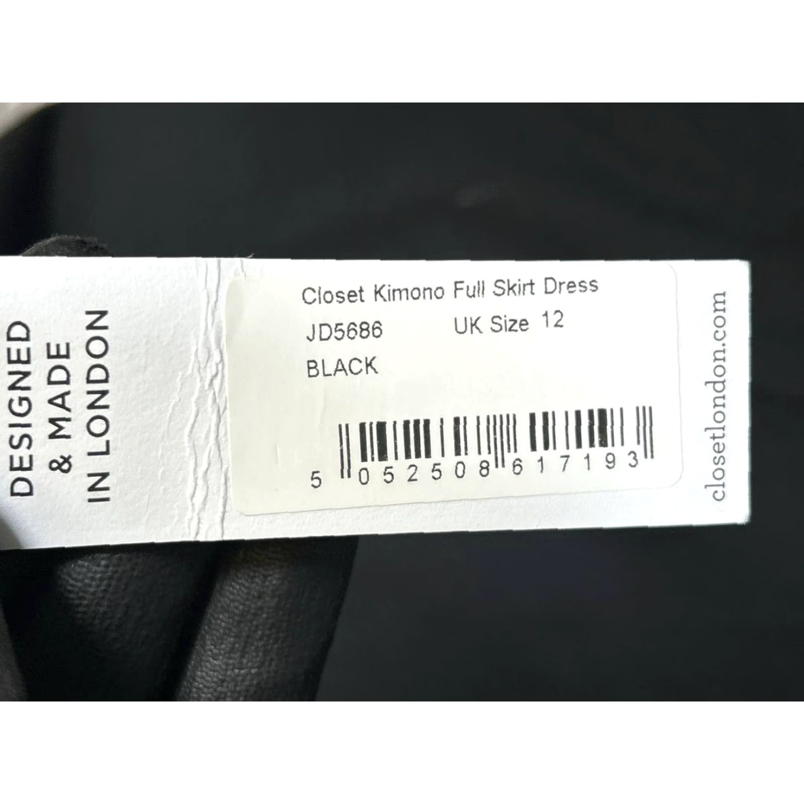 CLOSED Closet London Black 8 Skirt Dress Womens A-Line Blouson Short Sleeve Round Neck Zip Party/Cocktail Summer Spring Vintage No Size 30" / US 8 / IT 44 - 5 Thumbnail