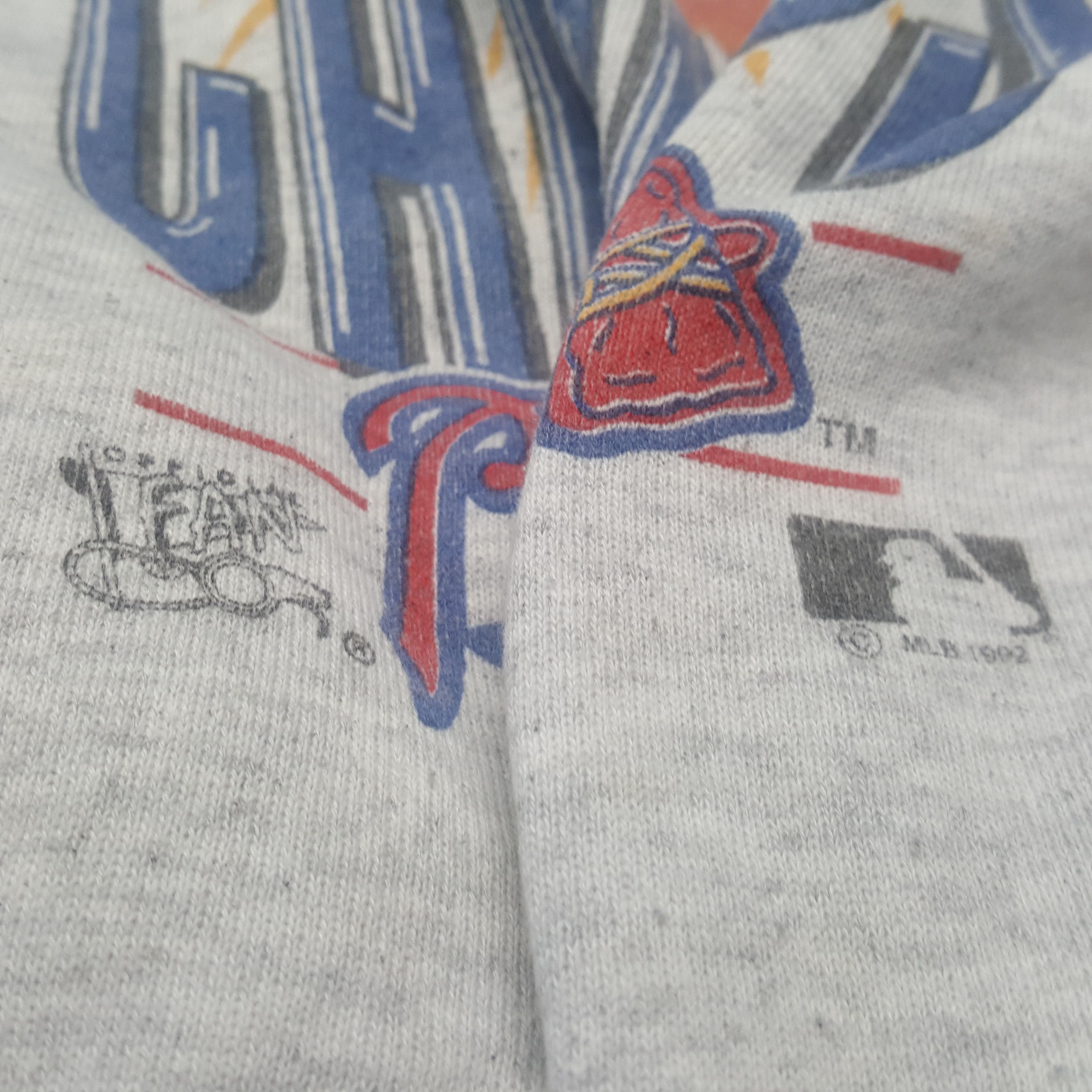 MLB × Vintage ATLANTA BRAVES Baseball Team MLB Vintage Sweatshirt C287N6 Size US L / EU 52-54 / 3 - 3 Thumbnail