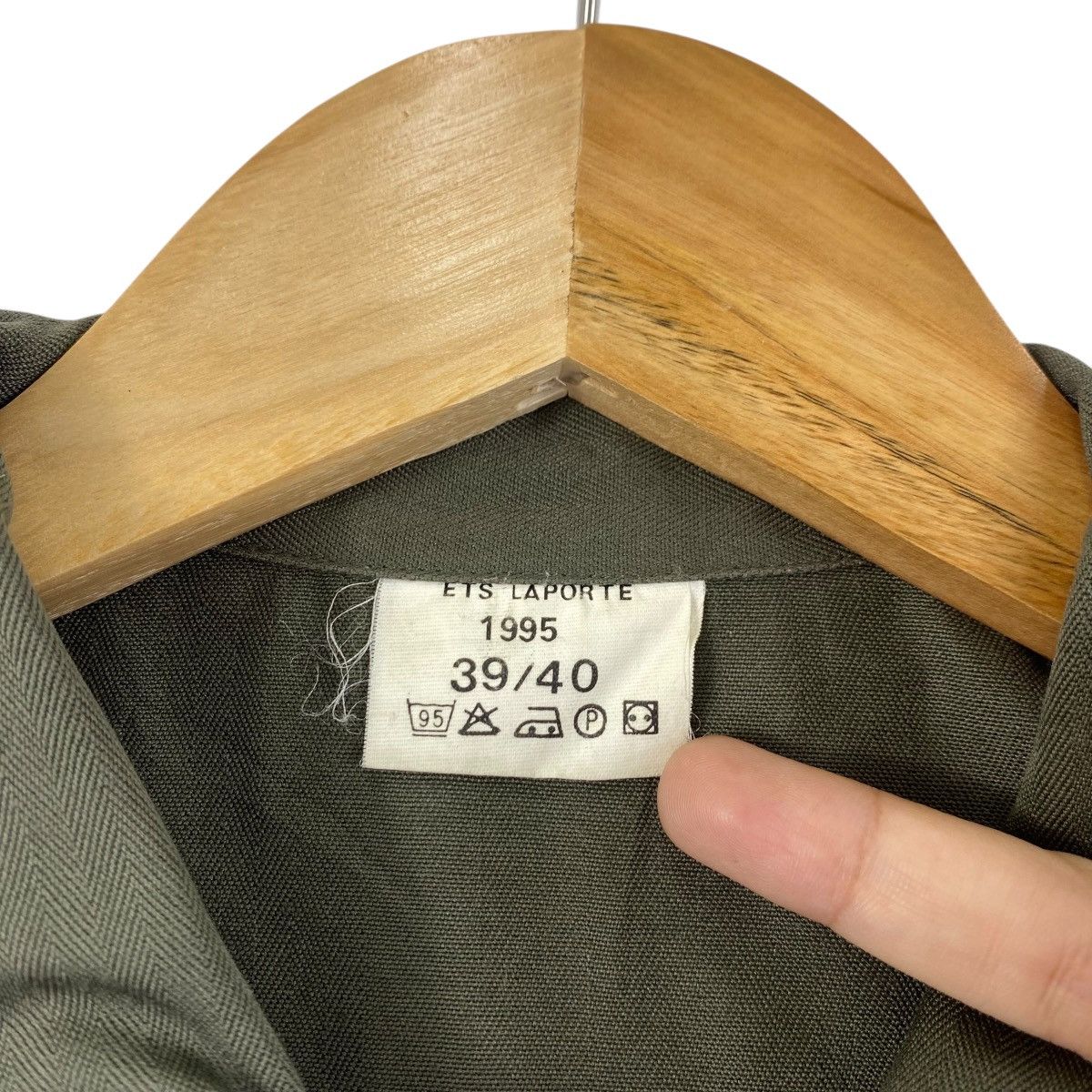 1995 French army HBT short sleeved shirt tropical workshirt