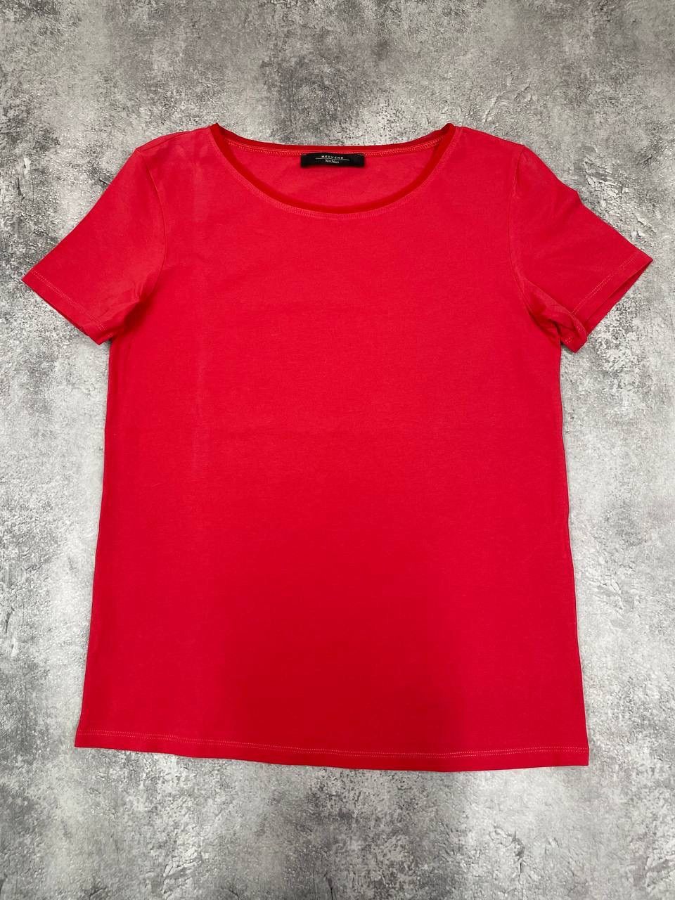 Weekend Max Mara Max Mara Weekend Women T-Shirt Red Short Sleeve Basic Top Size S / US 4 / IT 40 - 1 Thumbnail