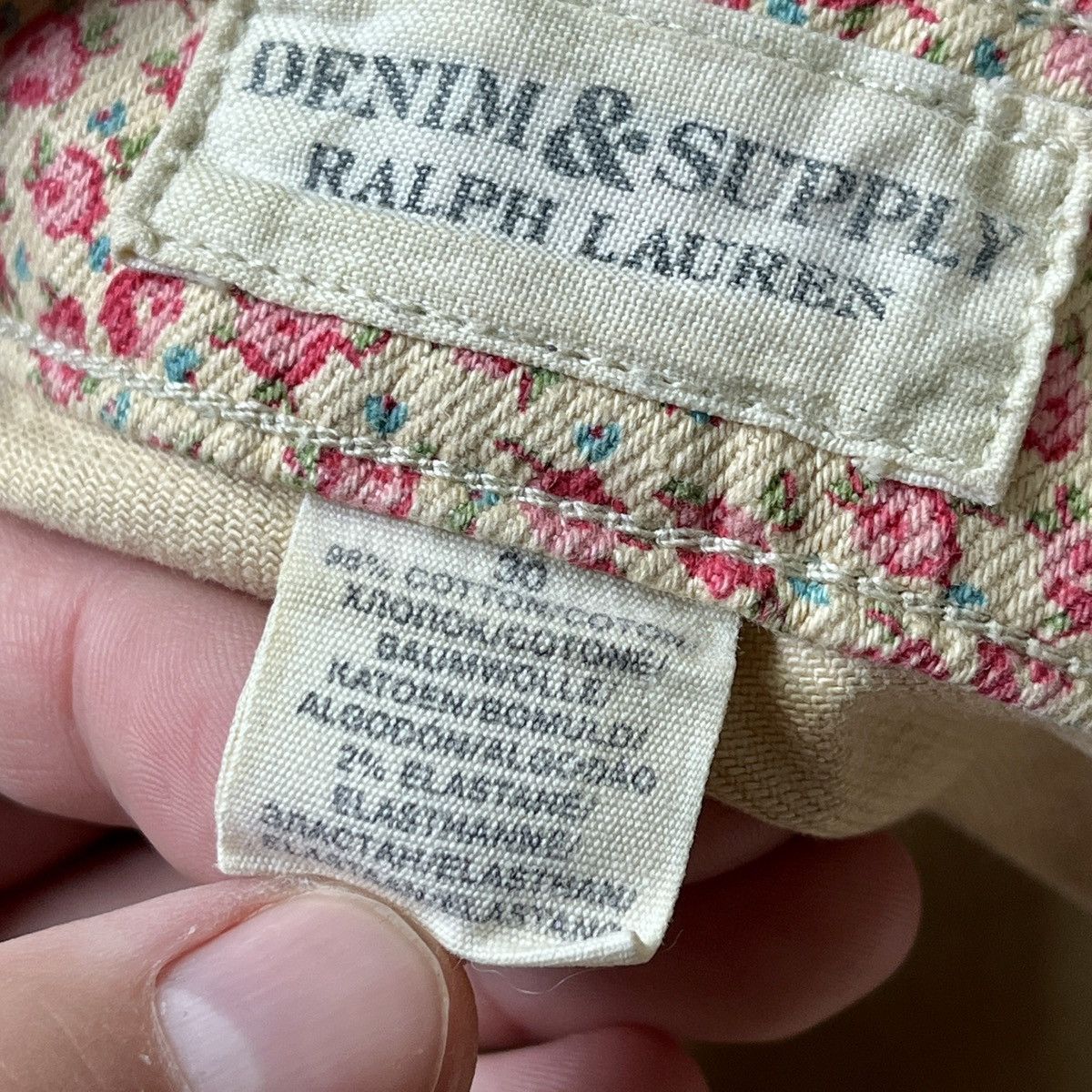 Denim & Supply Ralph Lauren Ralph Lauren Floral Pants Pink Flower Denim Supply Very Rare Size 30" / US 8 / IT 44 - 17 Thumbnail