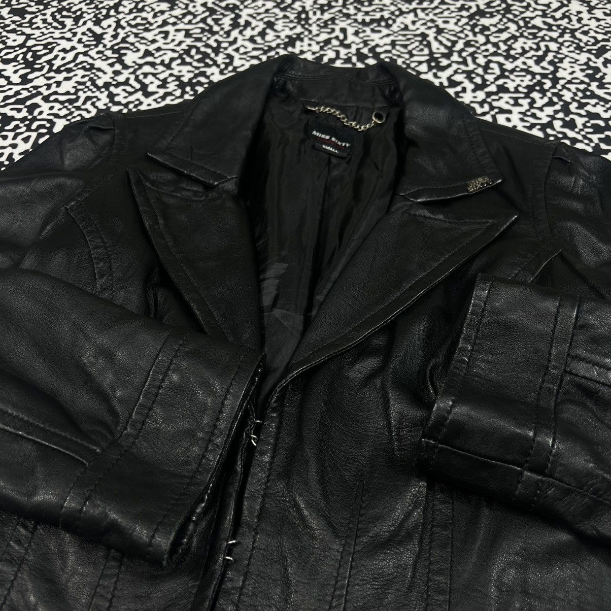 Miss Sixty Vintage Y2K MISS SIXTY Leather Jacket Japanese Retro Style Size S / US 4 / IT 40 - 8 Thumbnail