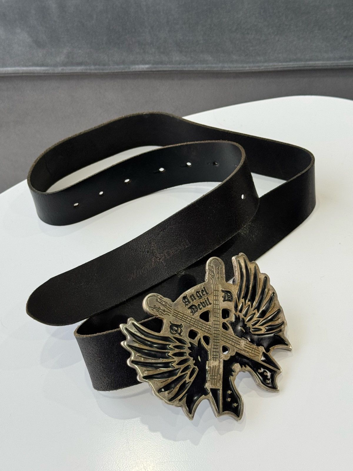 Y2K Vintage Cowboy Crazy Punk Metal Buckle Leather Belt