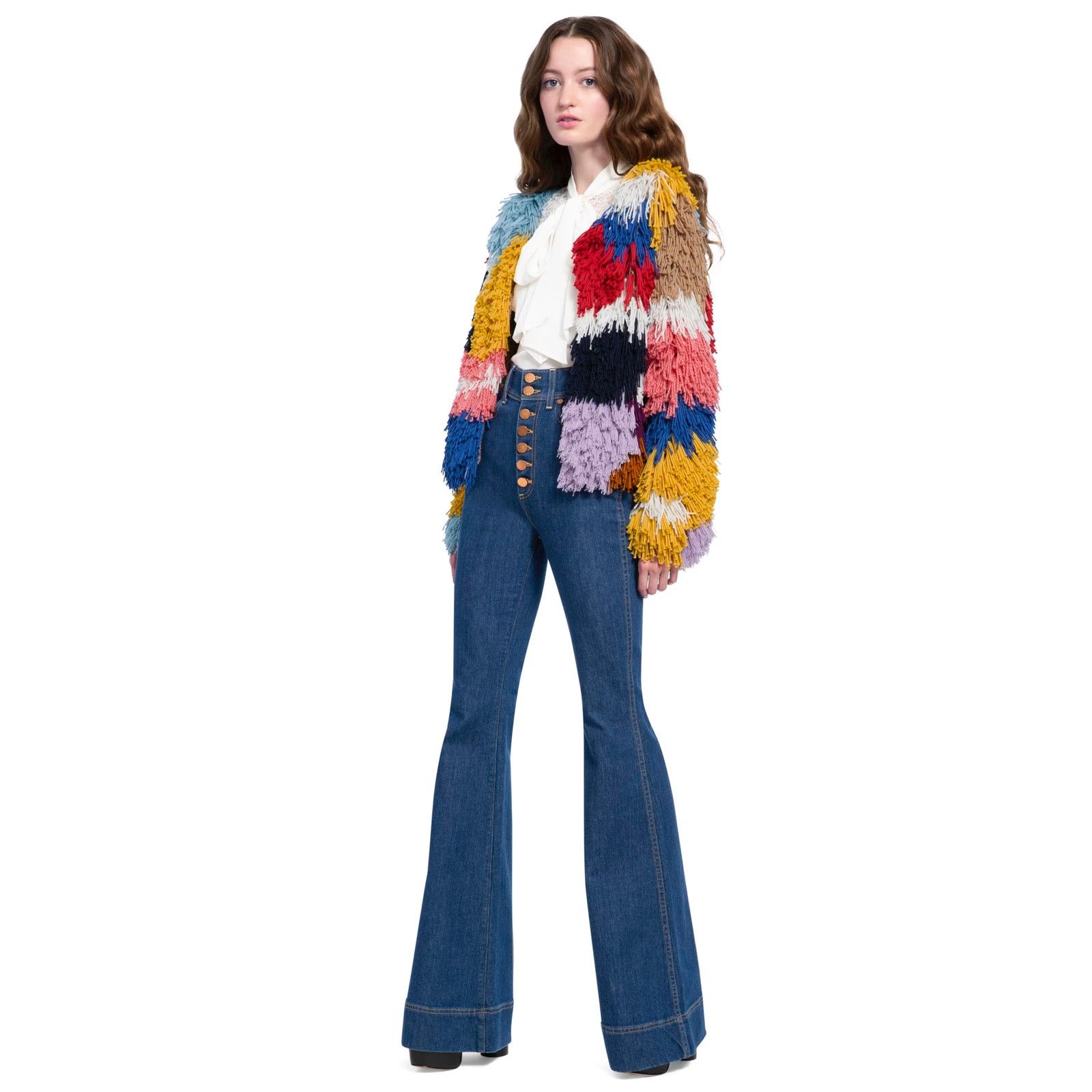 Alice + Olivia Alice + Olivia Fawn Multicolor Fringe Jacket rainbow size XS Size XS / US 0-2 / IT 36-38 - 11 Thumbnail