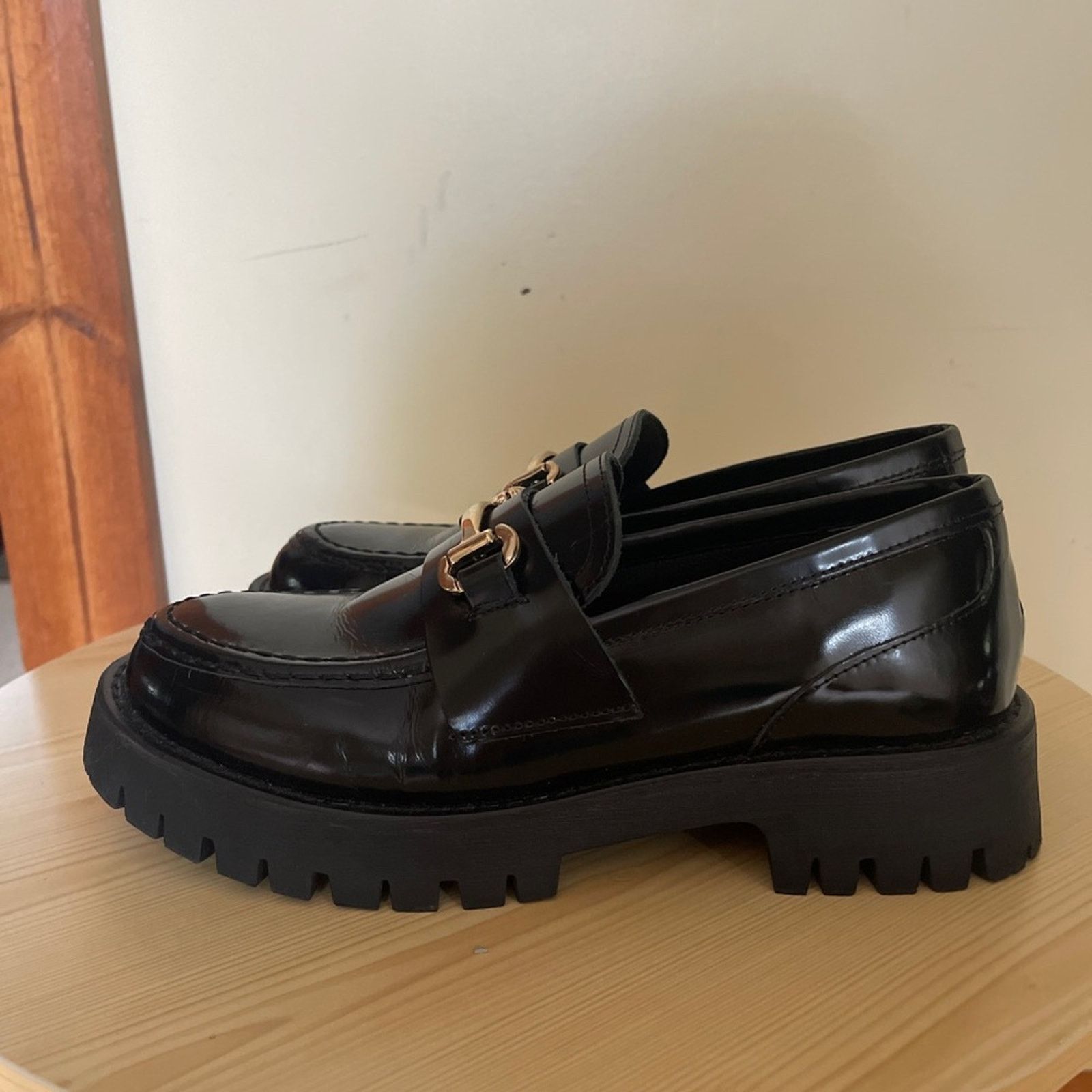 Steve Madden Steve Madden Lando Black Loafers Size US 8.5 / IT 38.5 - 3 Thumbnail