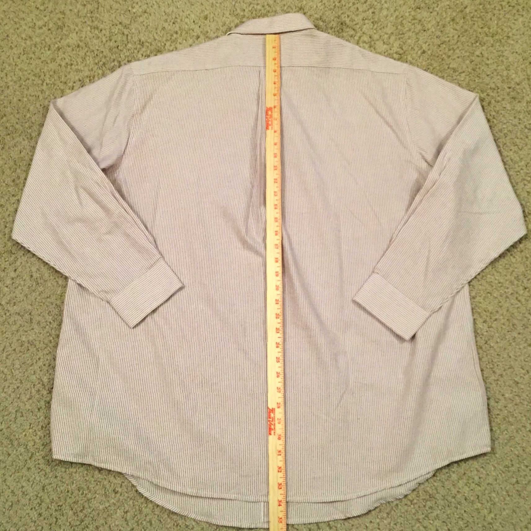 Architect Architect Shirt Mens 2X Red Striped Long Sleeve Button Up New Size US XXL / EU 58 / 5 - 6 Thumbnail
