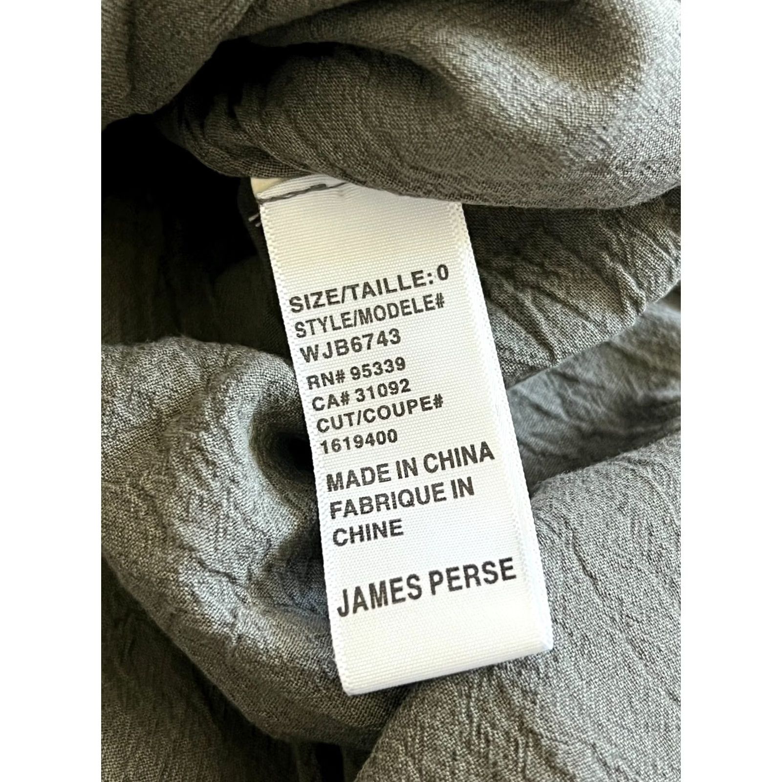 James Perse Standard James Perse Dress Womens Size 0 Green Button 3/4 Sleeve Side Pocket Size XS / US 0-2 / IT 36-38 - 5 Thumbnail