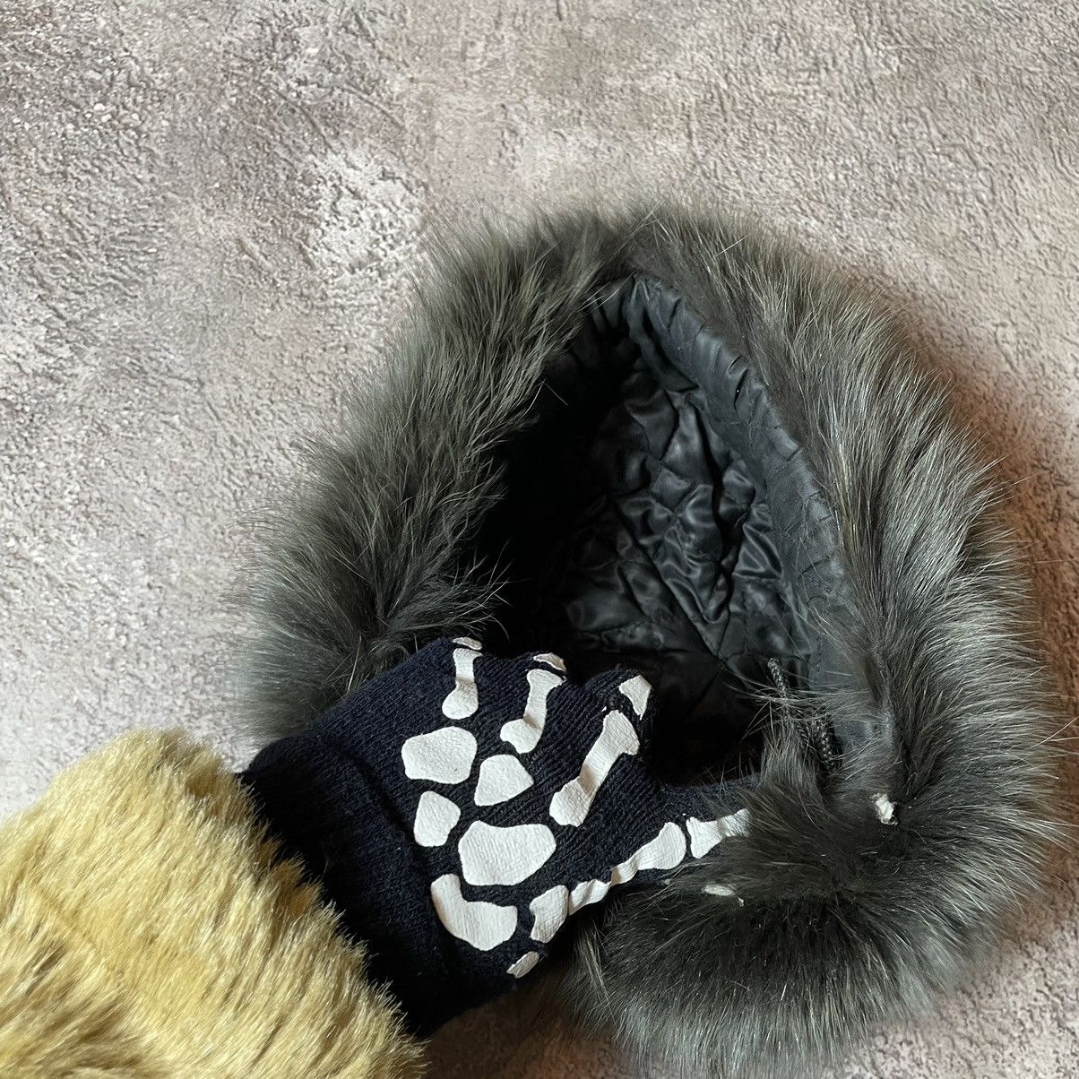 Vintage Vintage 90s Mohair Beanie Ushanka Faux Fur Grunge Boxy OS Size ONE SIZE - 5 Thumbnail