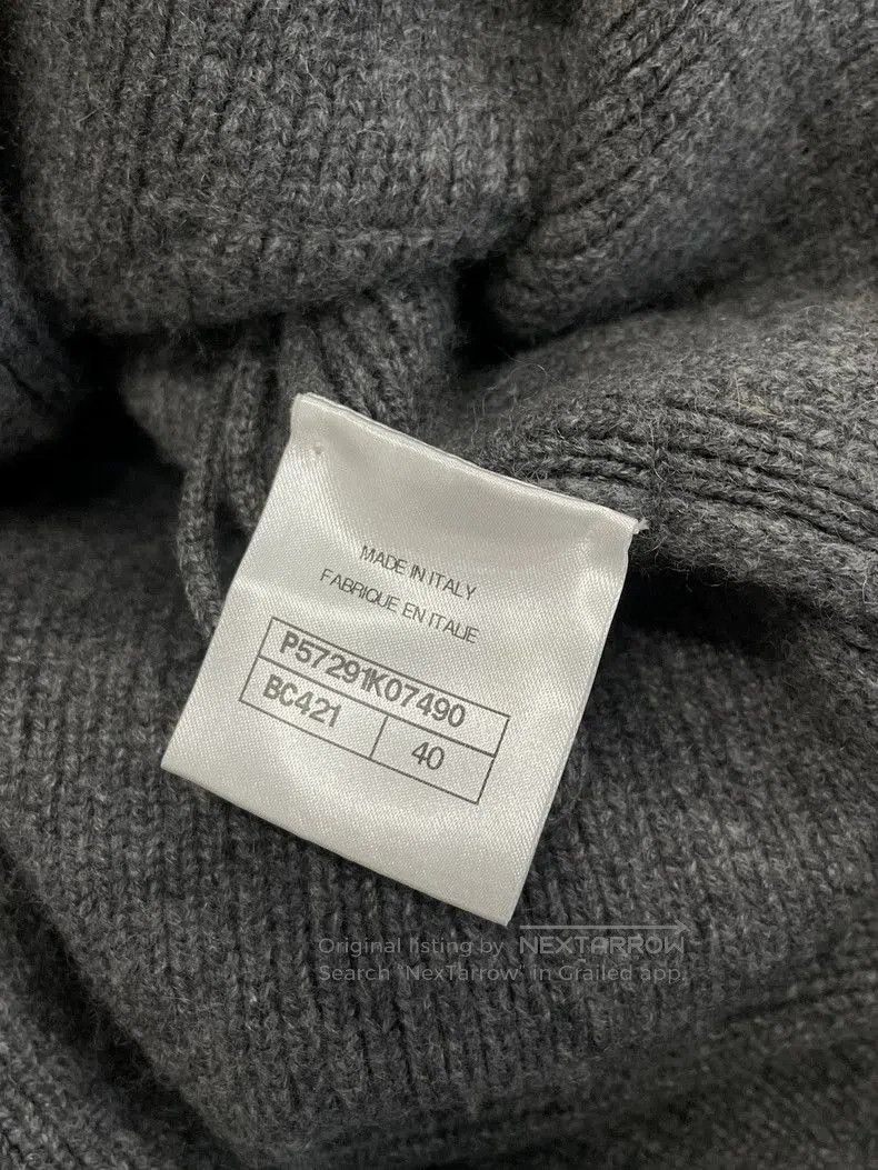 Chanel Chanel Gray Coco Print Tweed Cashmere Cardigan. Size US L / EU 52-54 / 3 - 7 Thumbnail