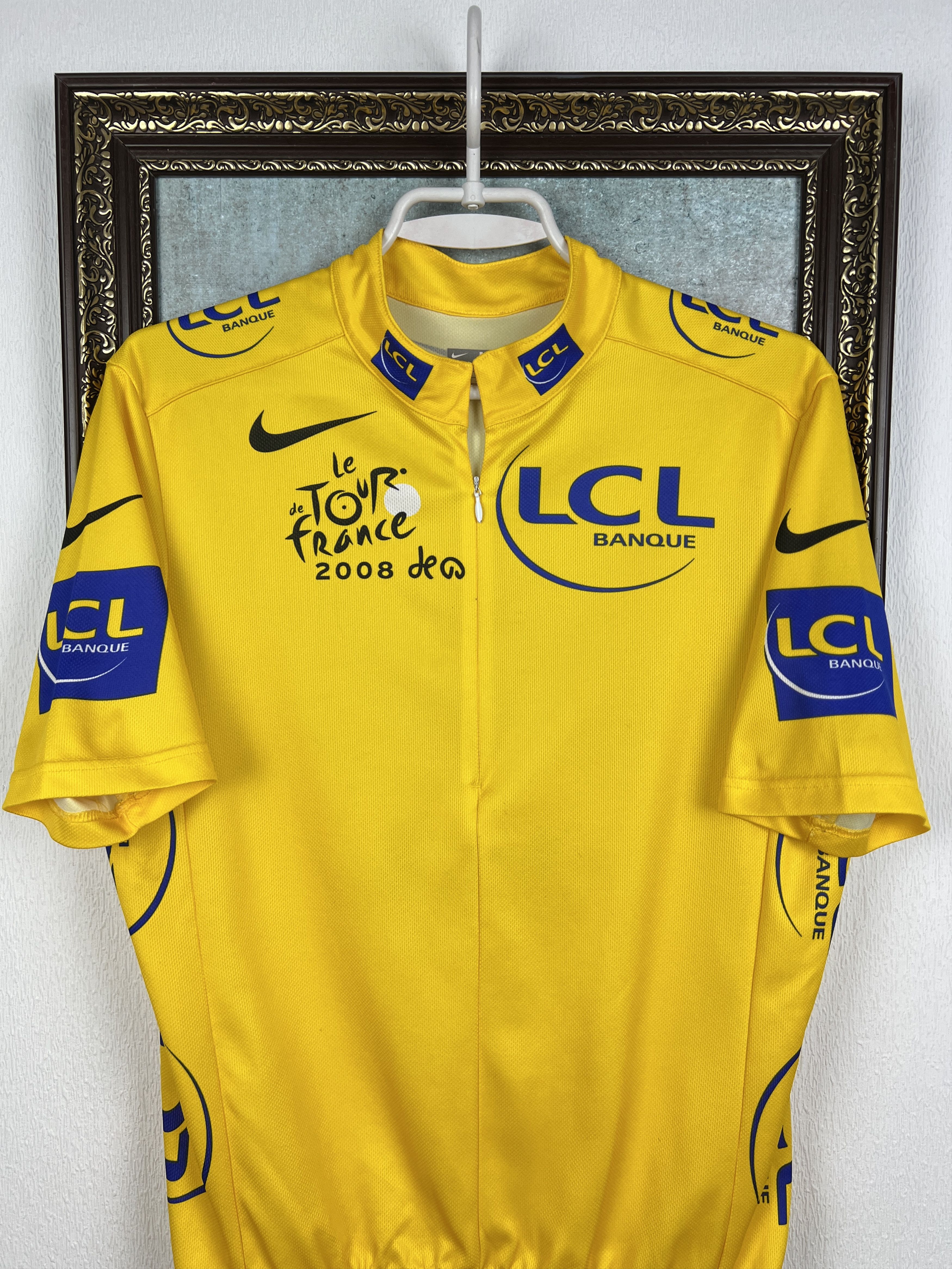 Nike LCL Banque Cycling Shirt Le Tour de France Jersey Rare Size US M / EU 48-50 / 2 - 2 Thumbnail